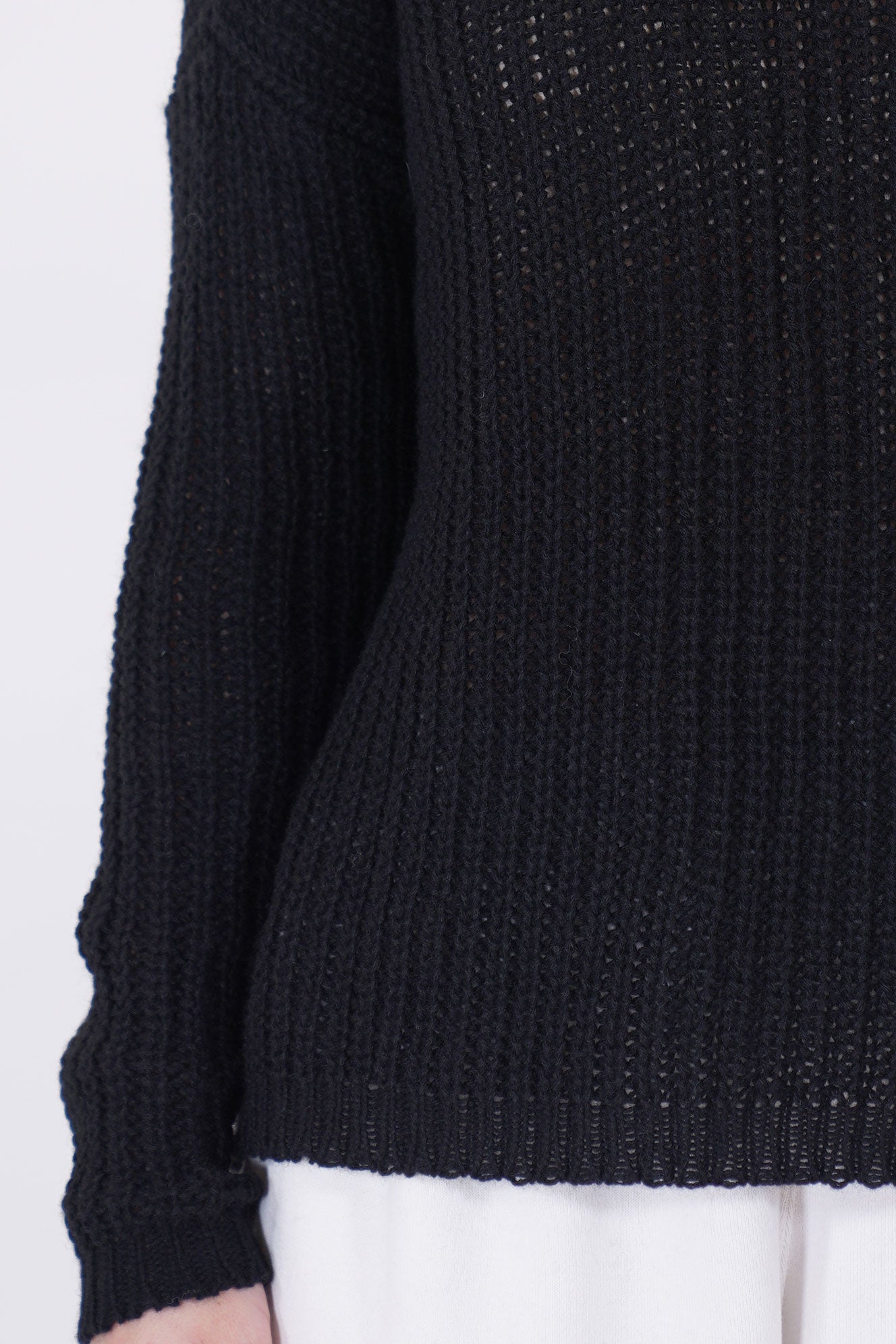 cashmere turtleneck knit black