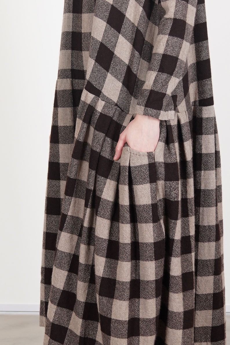 ecy dress cashmere chocolate opal