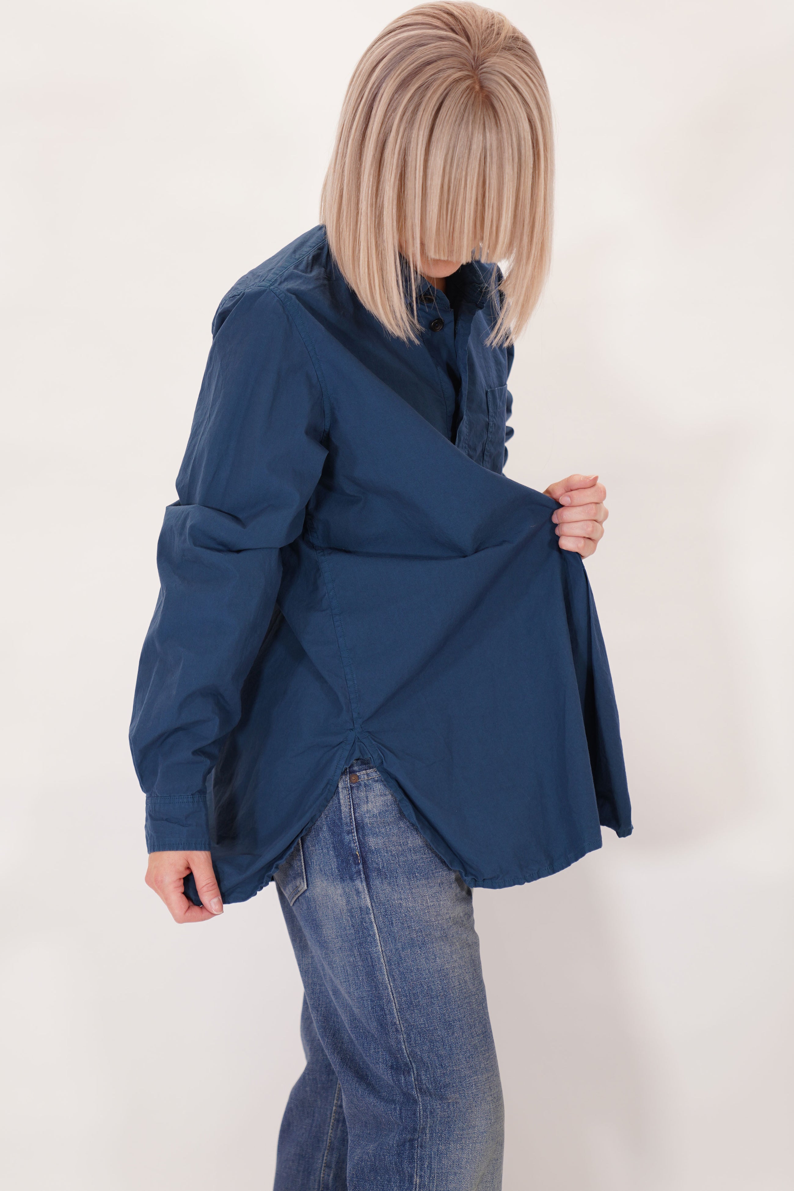 pull over shirt soft cotton teal