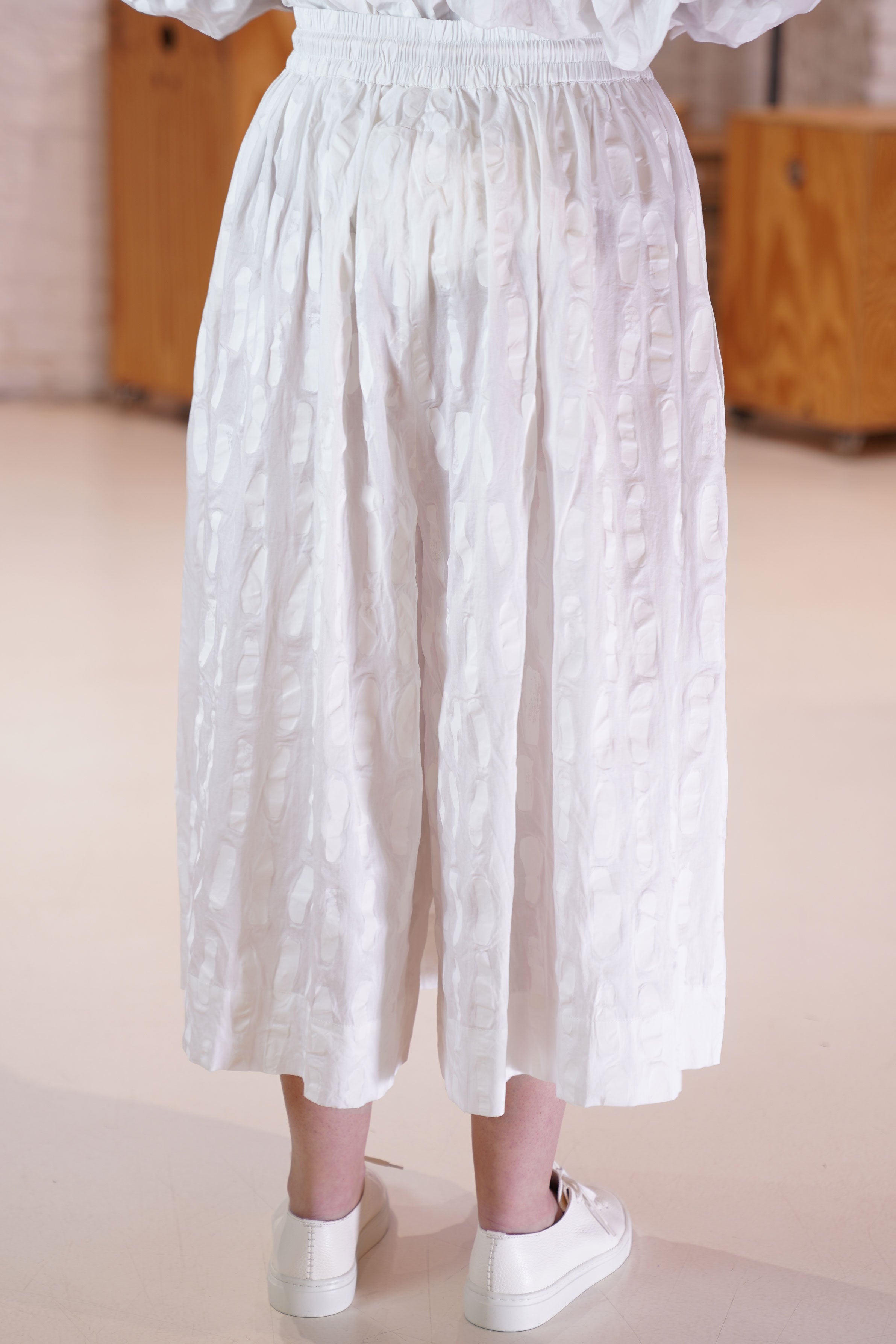 acrobat culotte voile dash print chalk