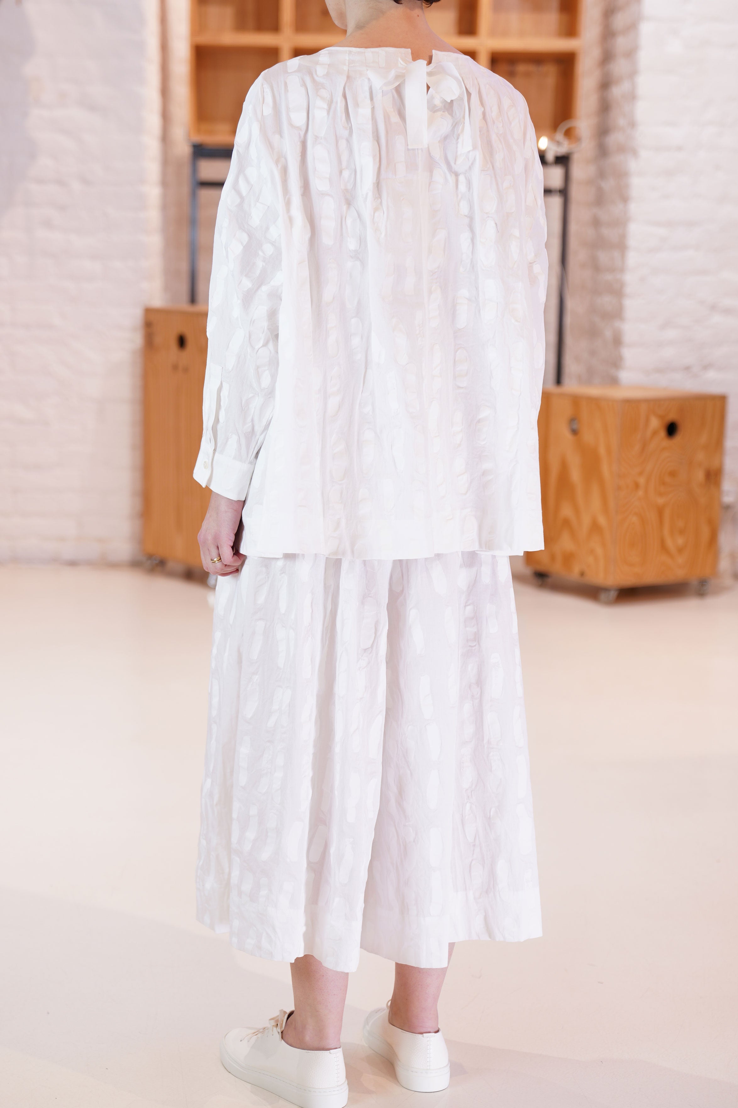 acrobat culotte voile dash print chalk