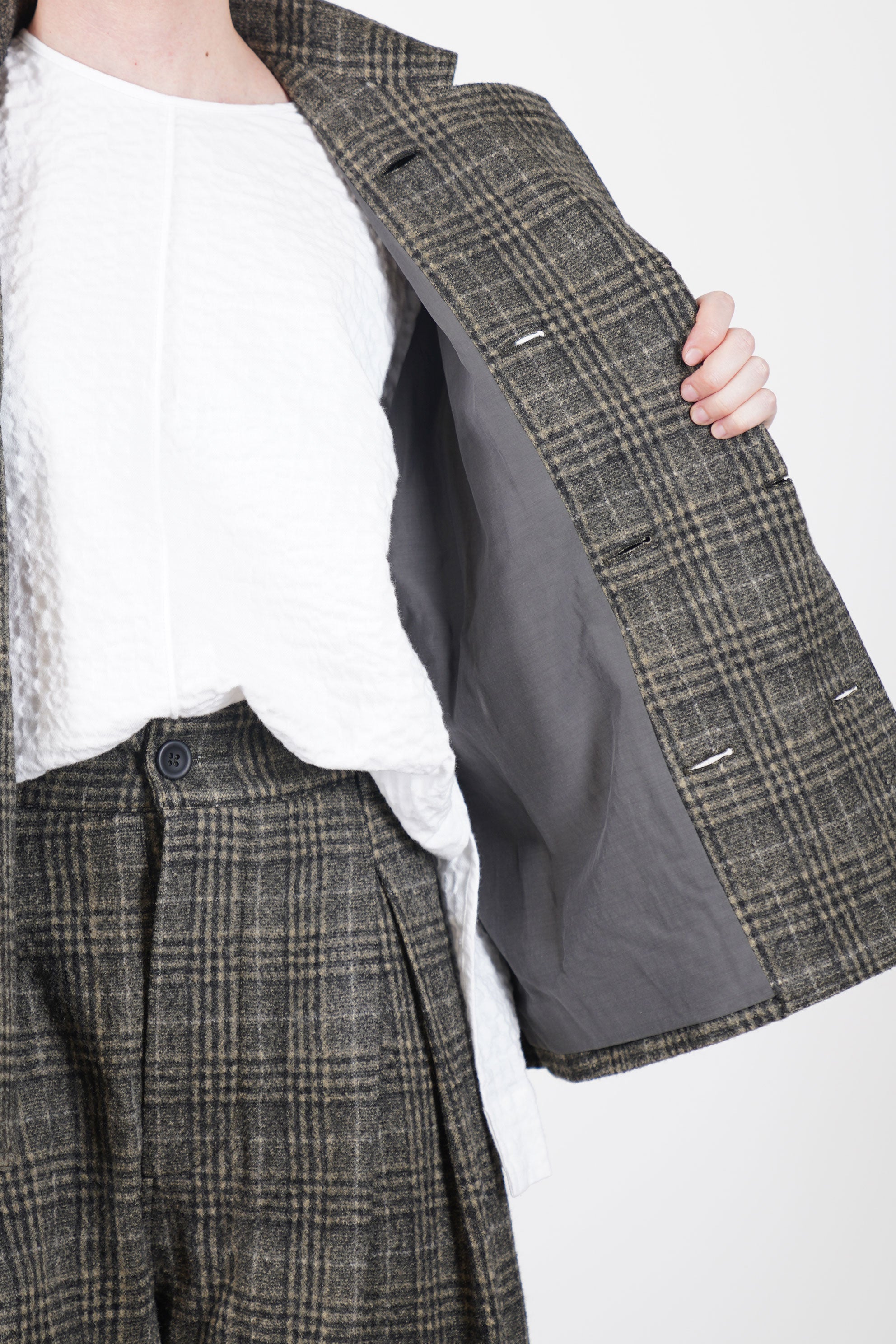 cook jacket wool cardamom