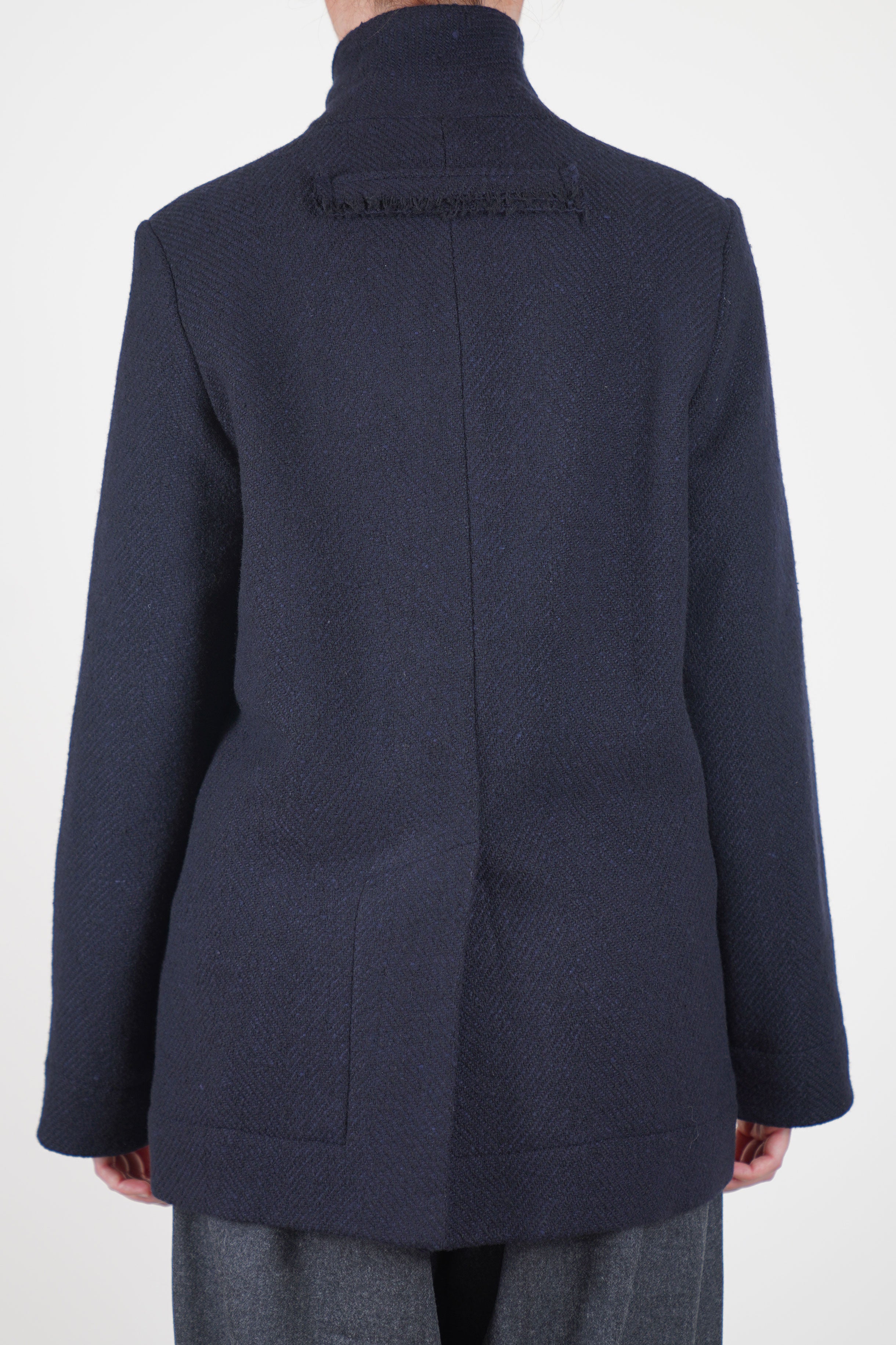 photographer jacket wool cashmere ink