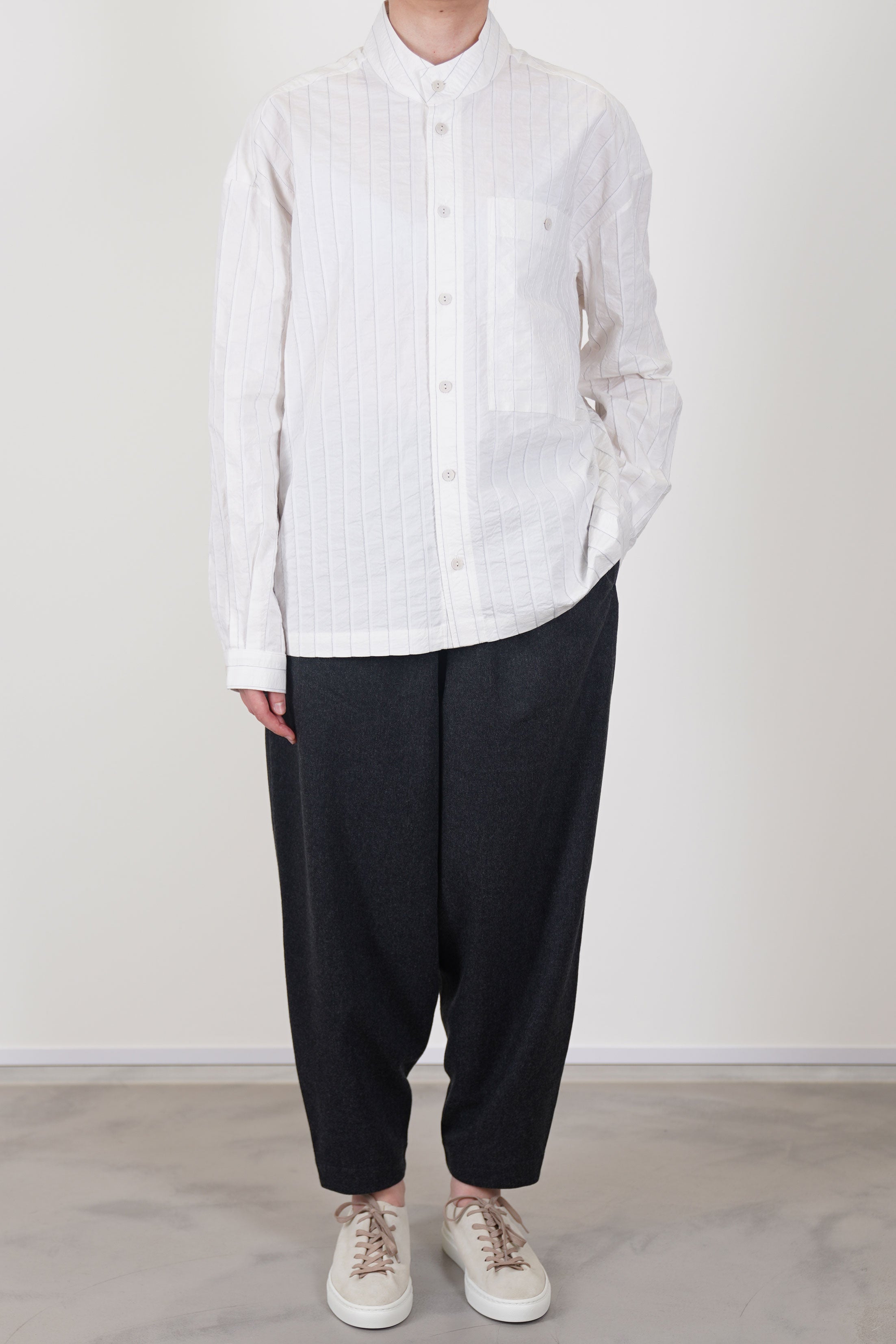 physician shirt raised stripe chalk