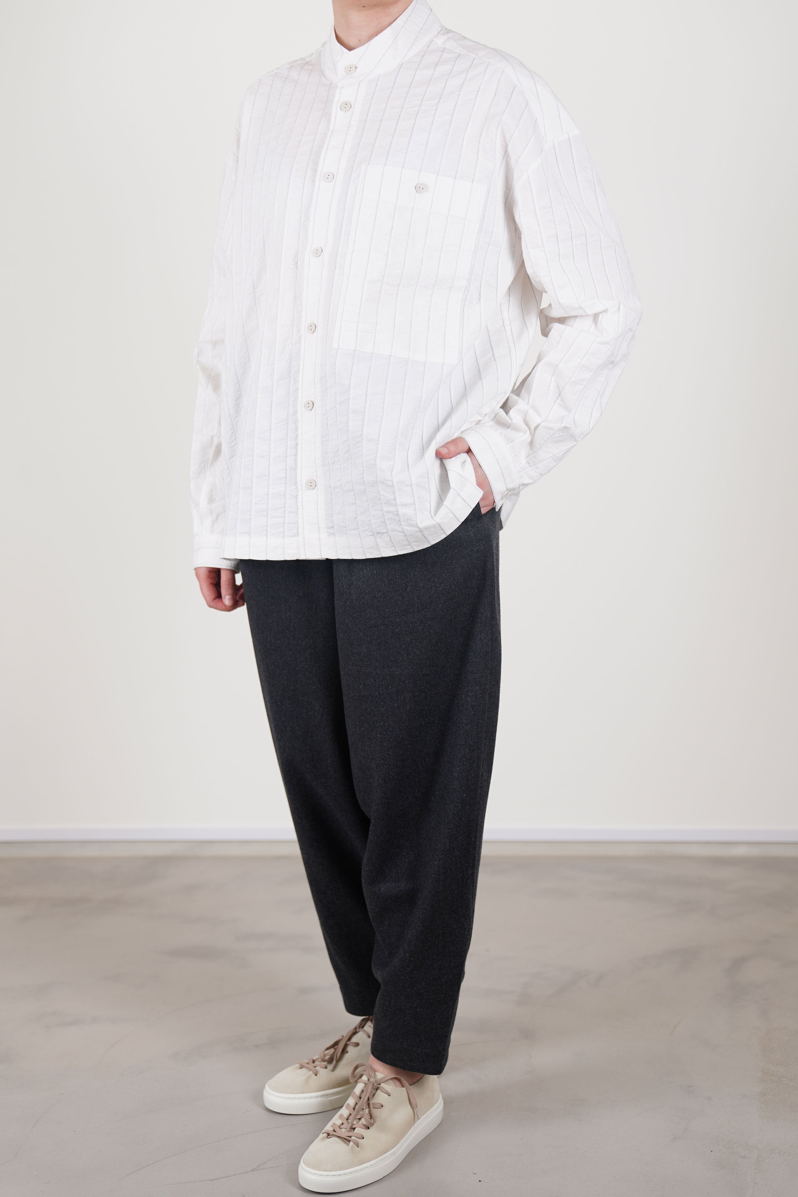 physician shirt raised stripe chalk