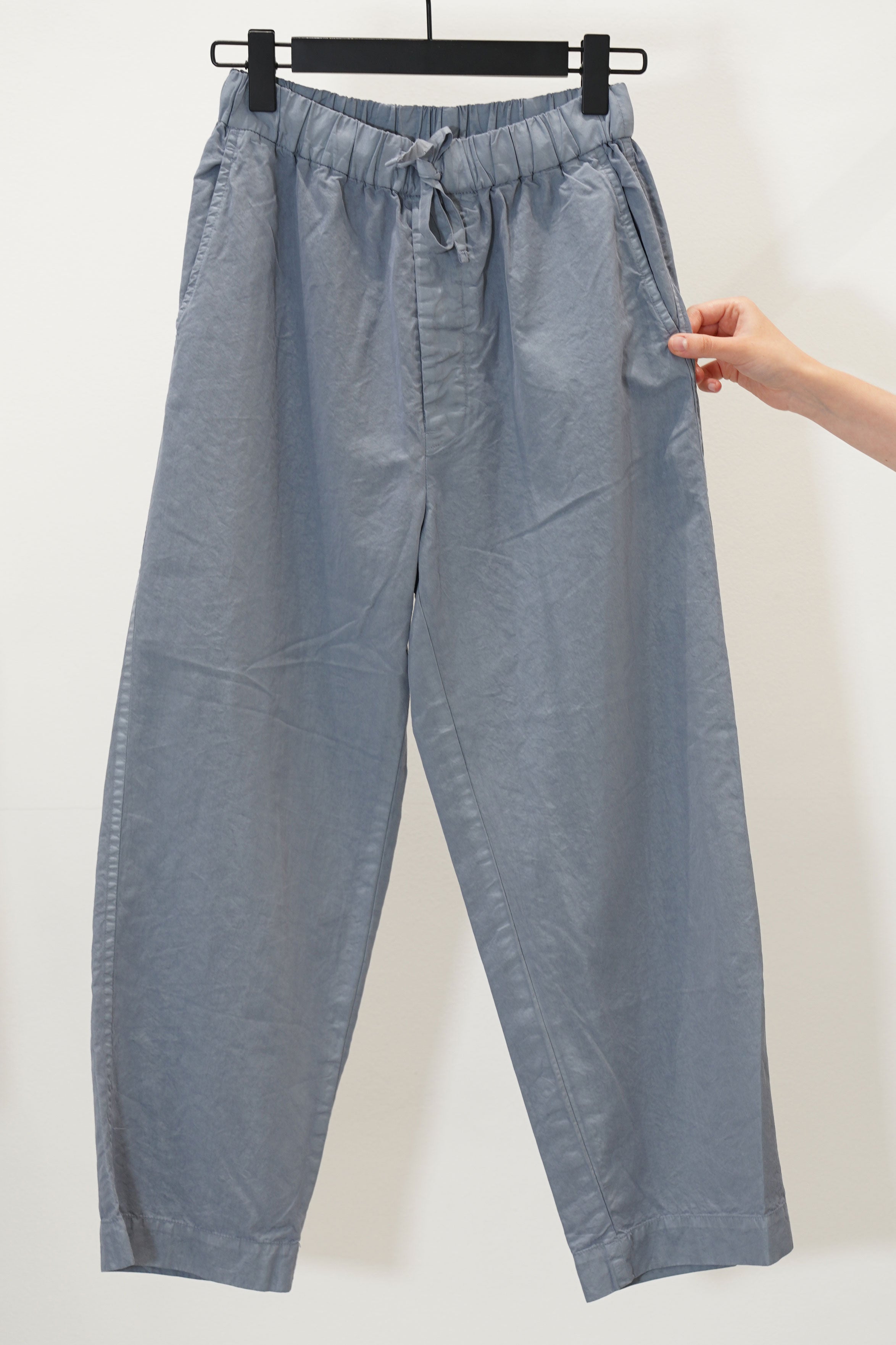 am41ip03 easy field trousers cement blue
