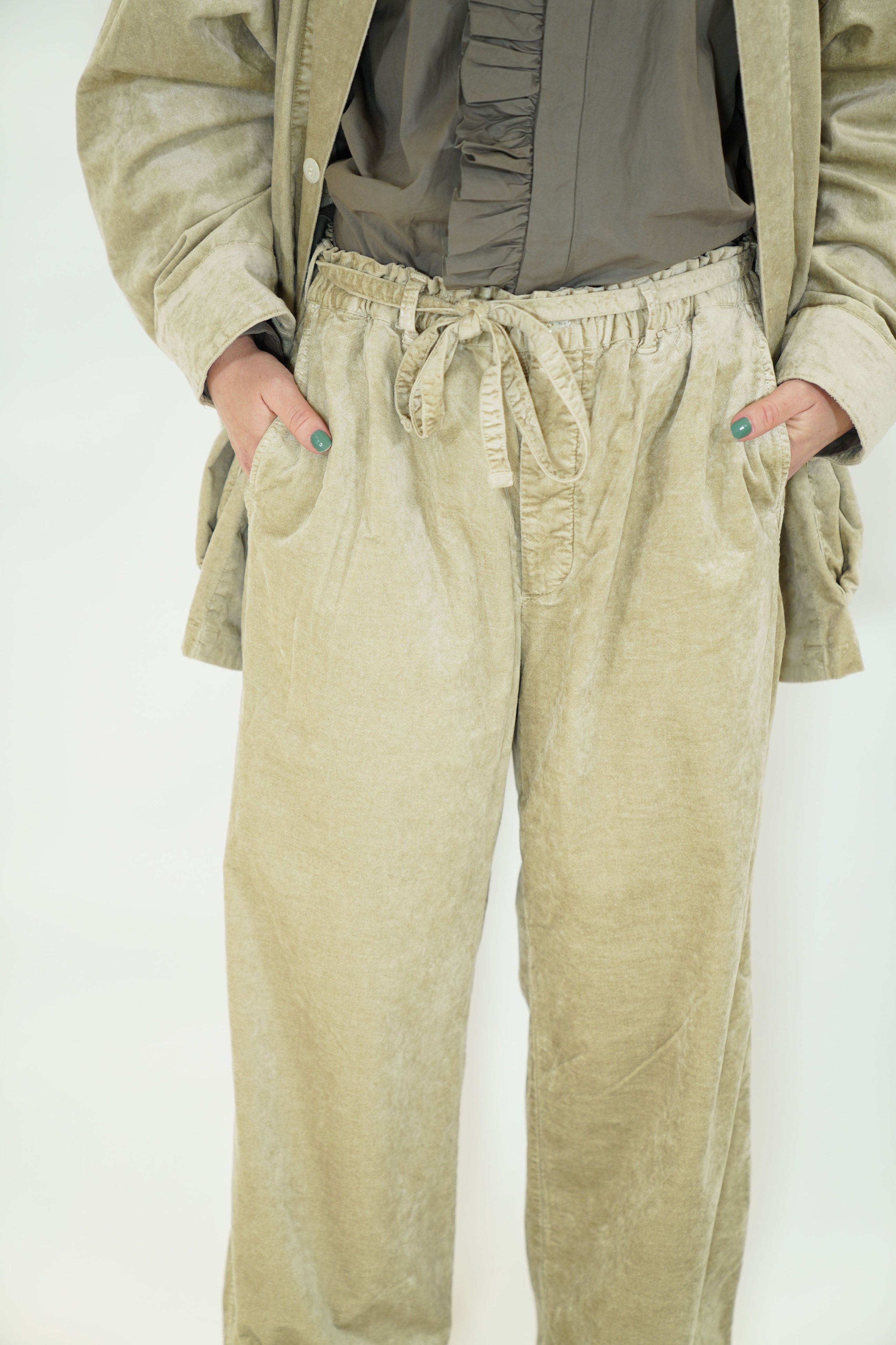 tm41ap03 string belt trousers velvet moon