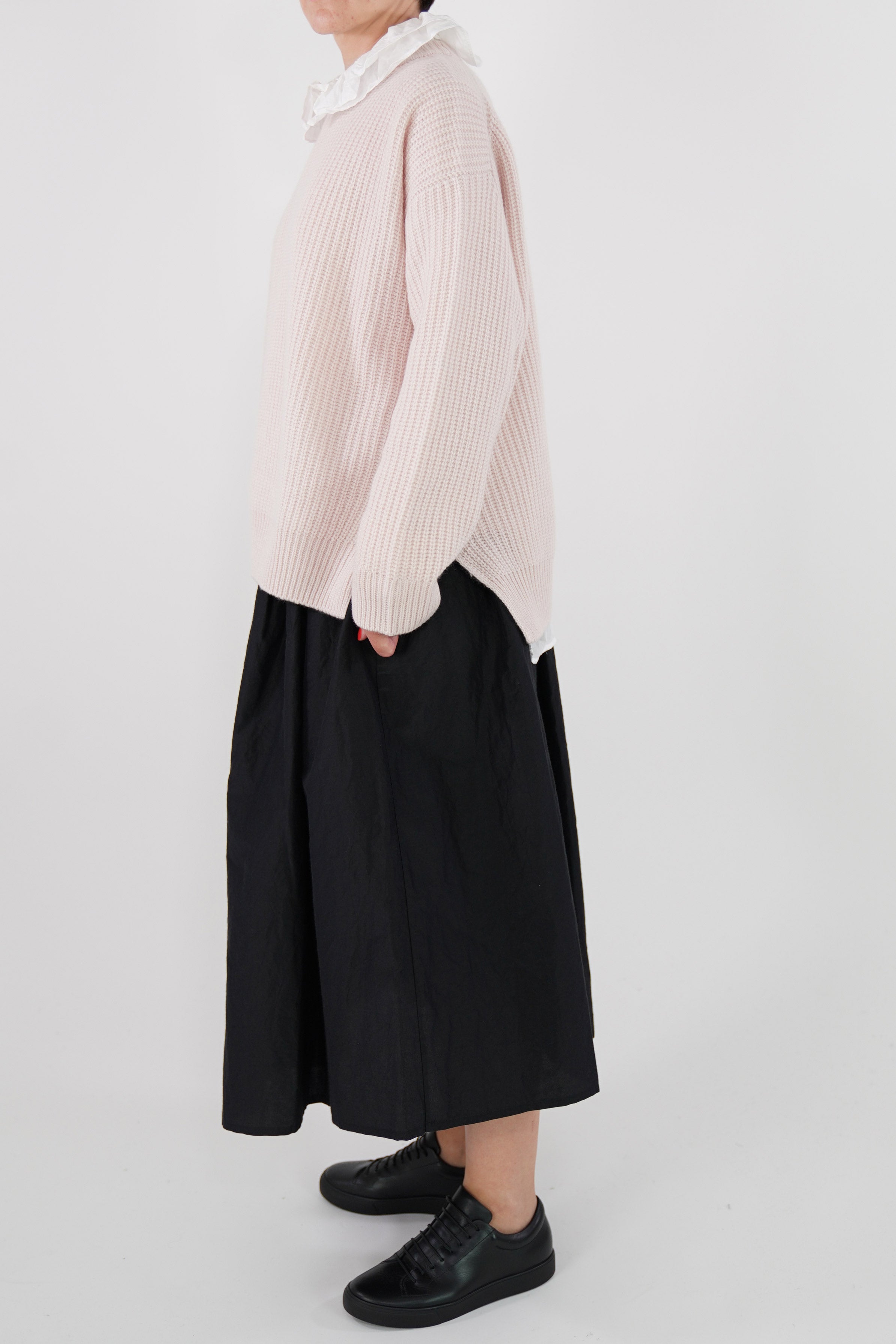 vm39xk01 fine cashmere big pullover white peach