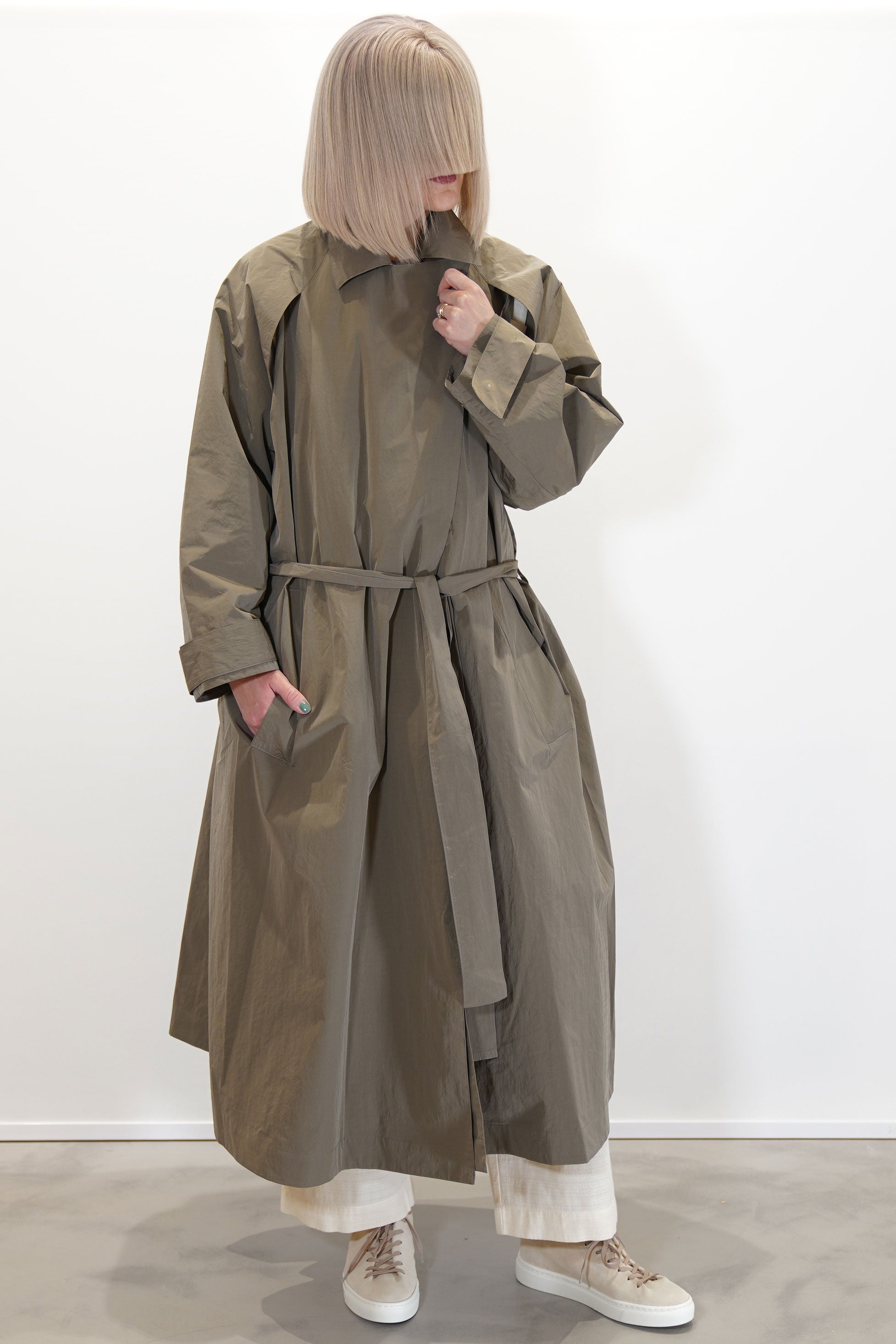 ジャケット・アウター Steven Alan D/CLT REVERSE SEAM WRAP COAT ジャケット・アウター Steven Alan D/CLT REVERSE SEAM WRAP