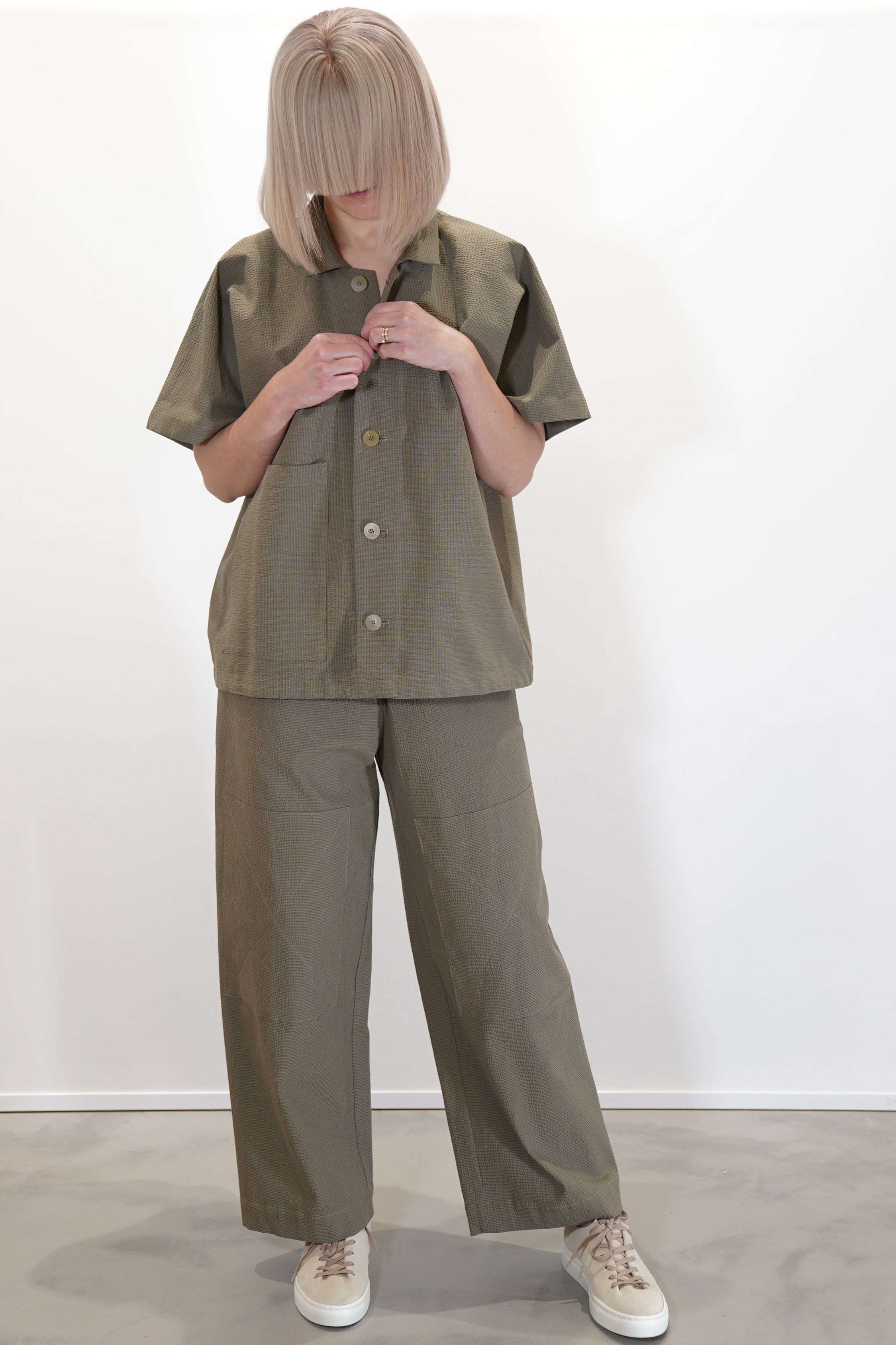 wd-096-cl camp collar shirt clay