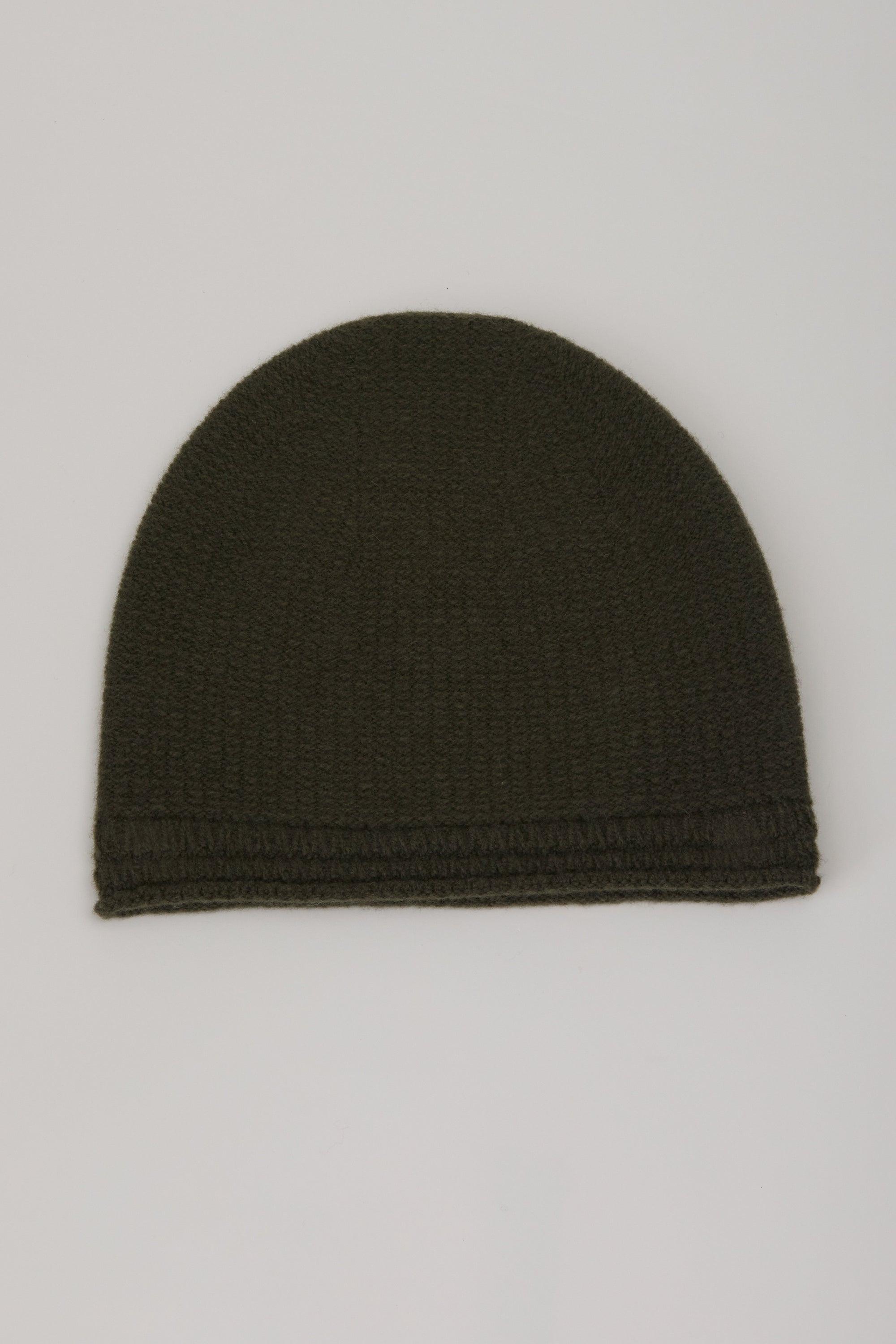 knit beanie wool cashmere khaki