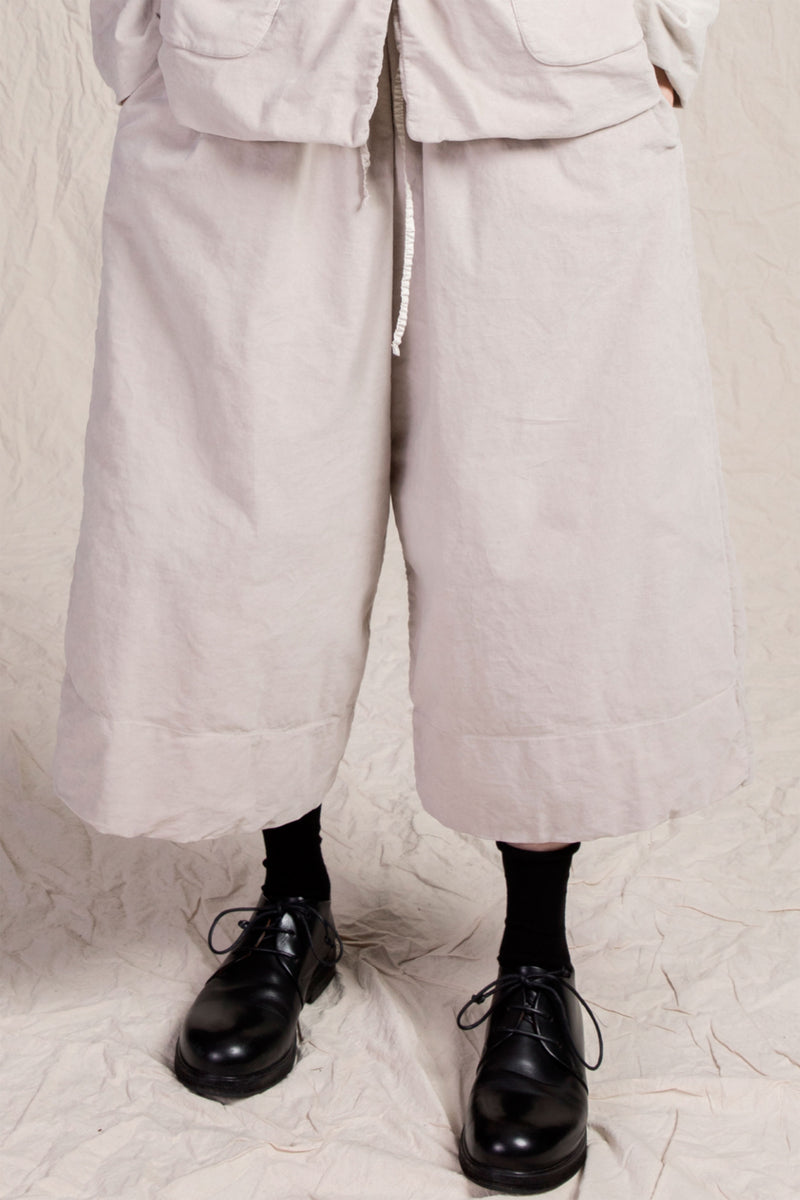 wide trousers velvet oatmeal