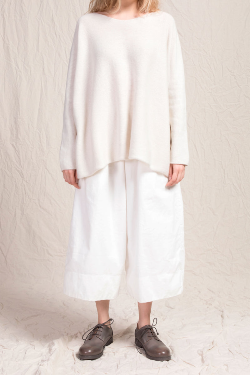 wide trousers velvet milk