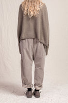 trousers braghe velvet marron glace