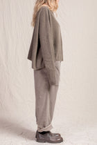 trousers braghe velvet marron glace