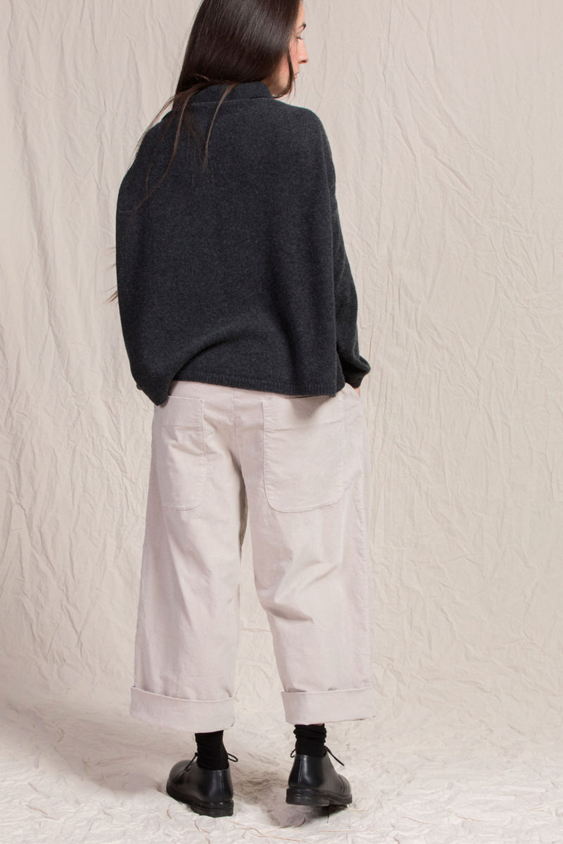 trousers bragoni velvet oatmeal