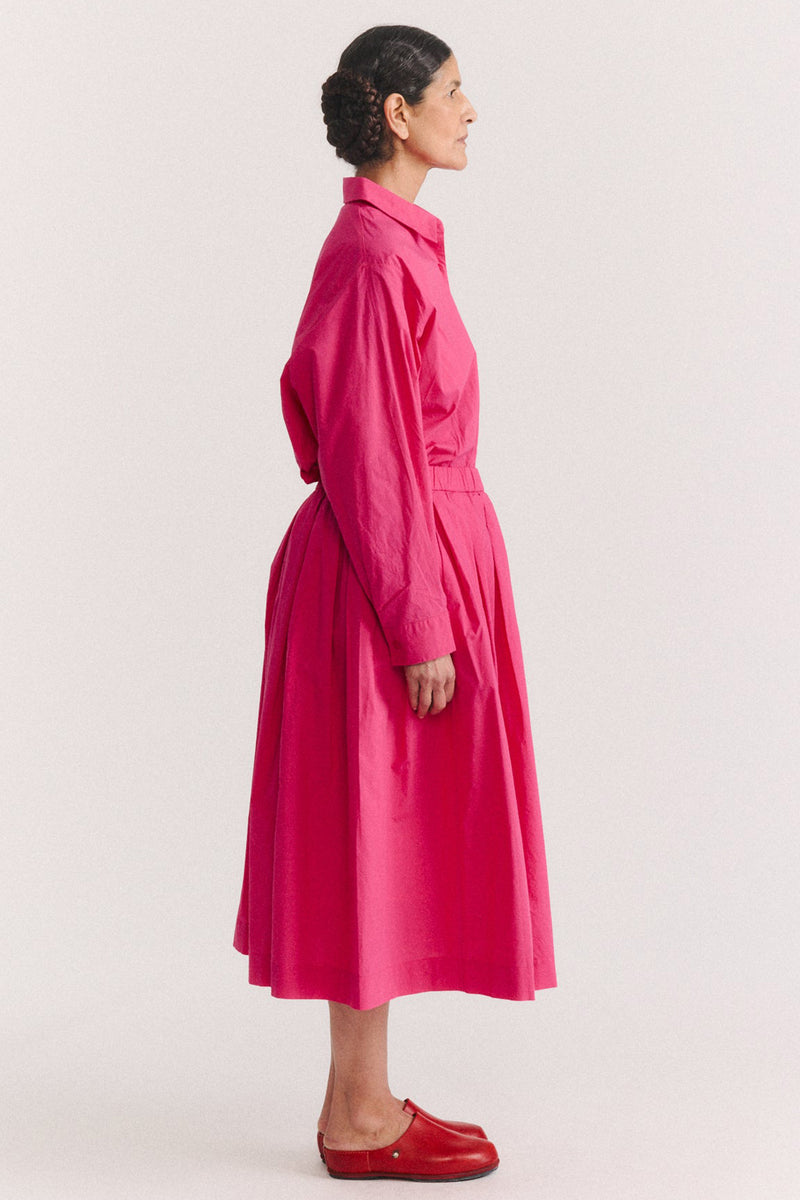 simple rideaux skirt light cotton shock