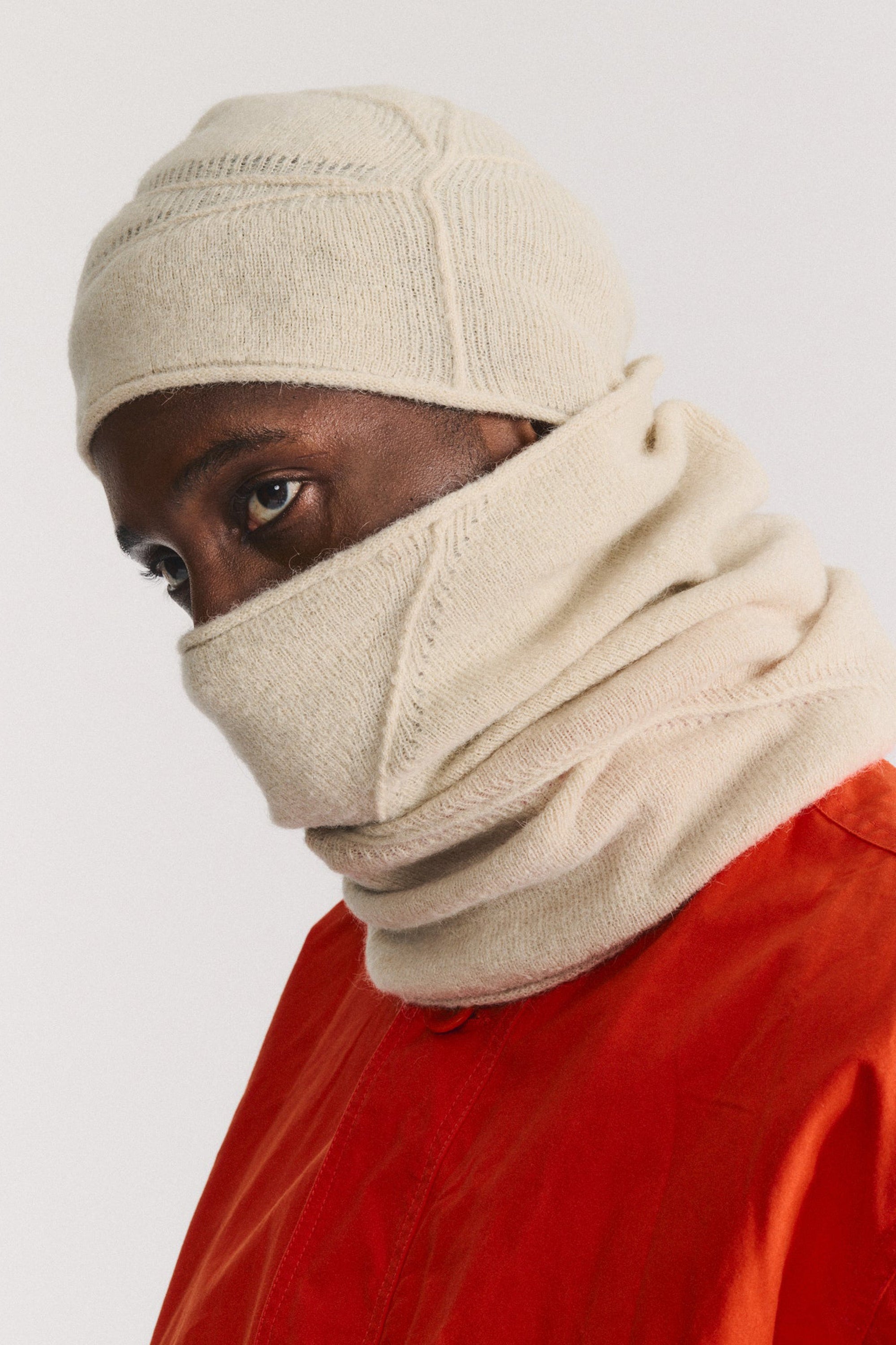 neck gaiter wool puffy