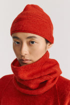 neck gaiter wool sangerine