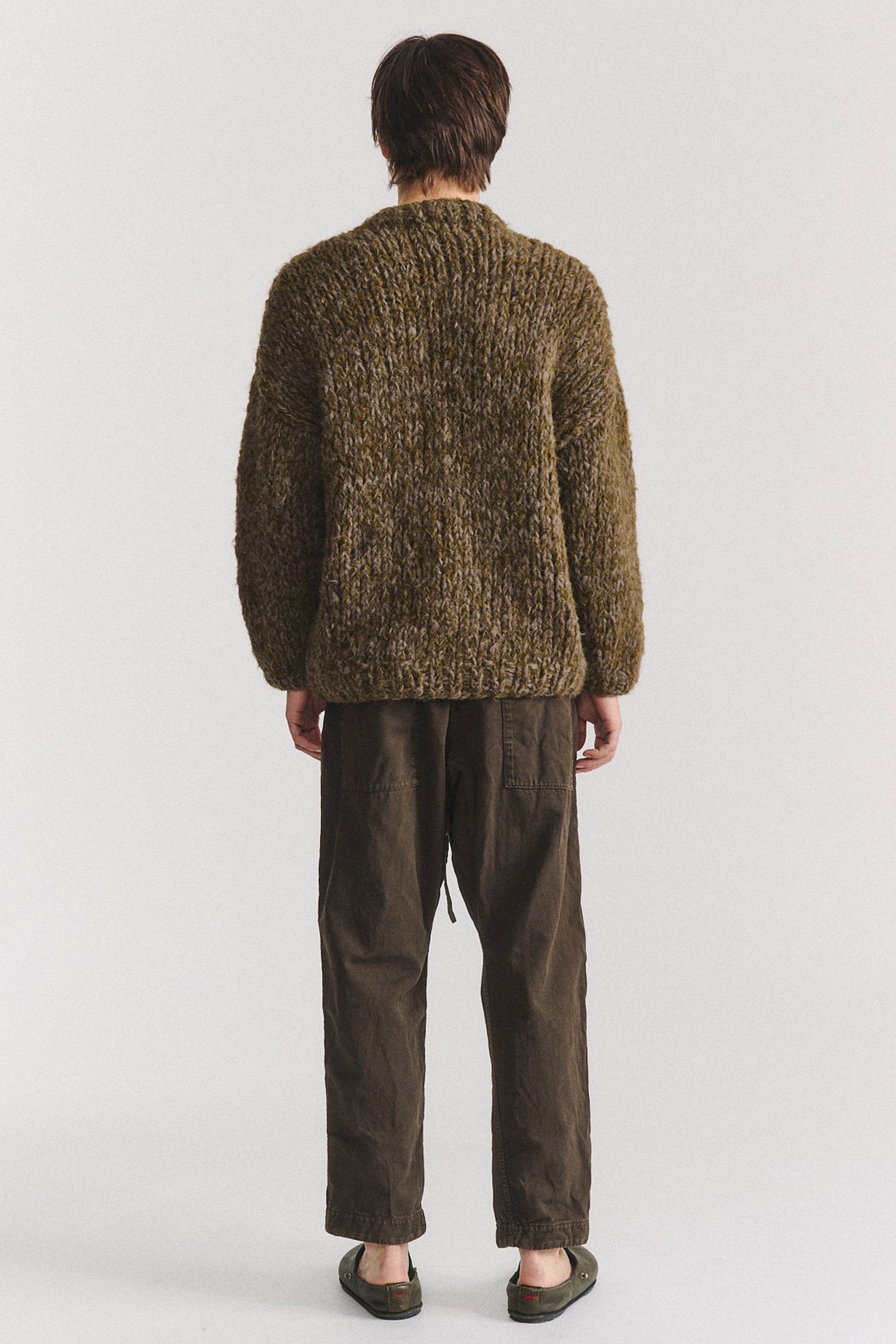 wei jumper wool grey/dark green