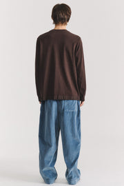 felix long sleeve t-shirt dark brown