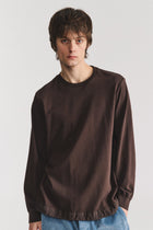 felix long sleeve t-shirt dark brown