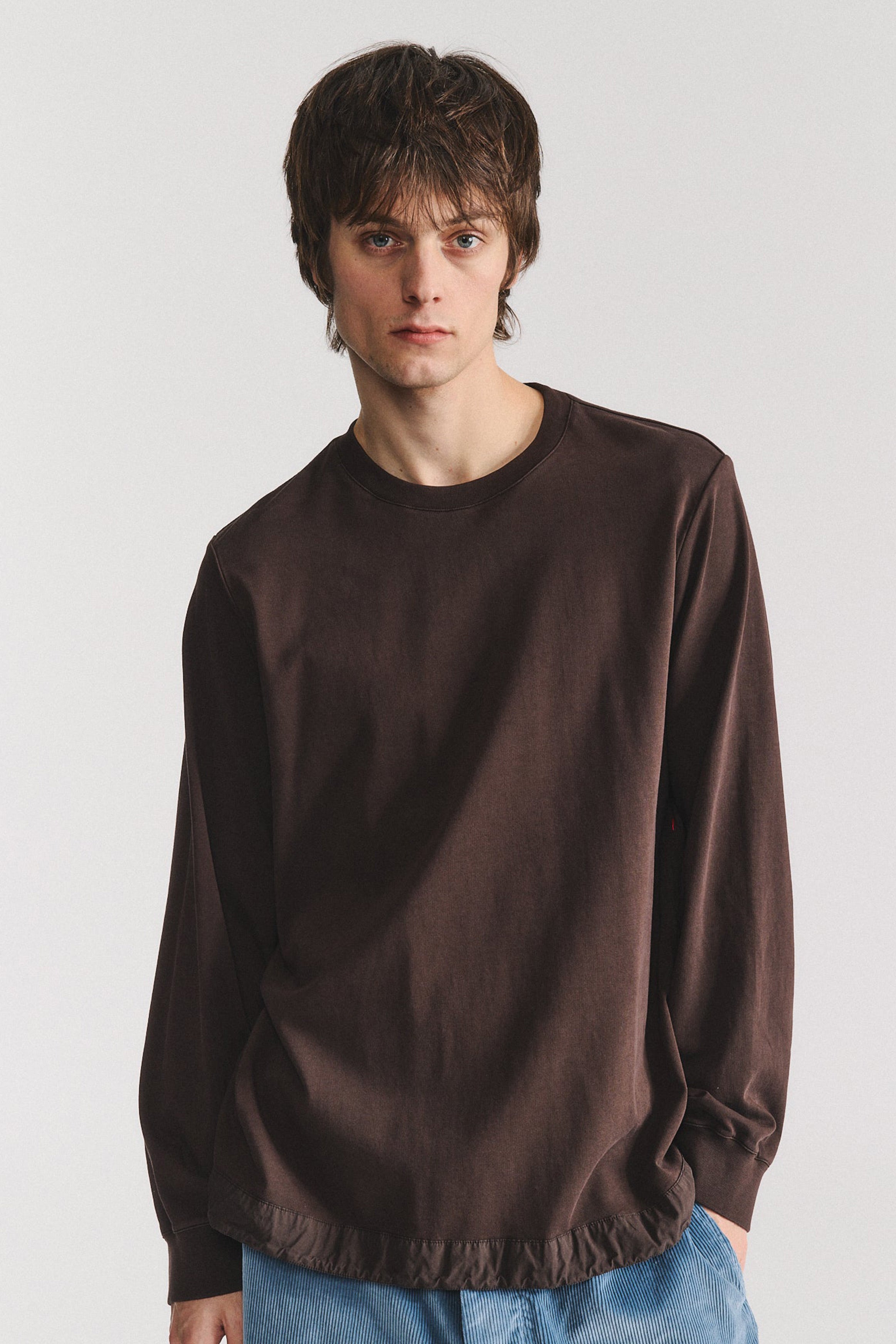 felix long sleeve t-shirt dark brown