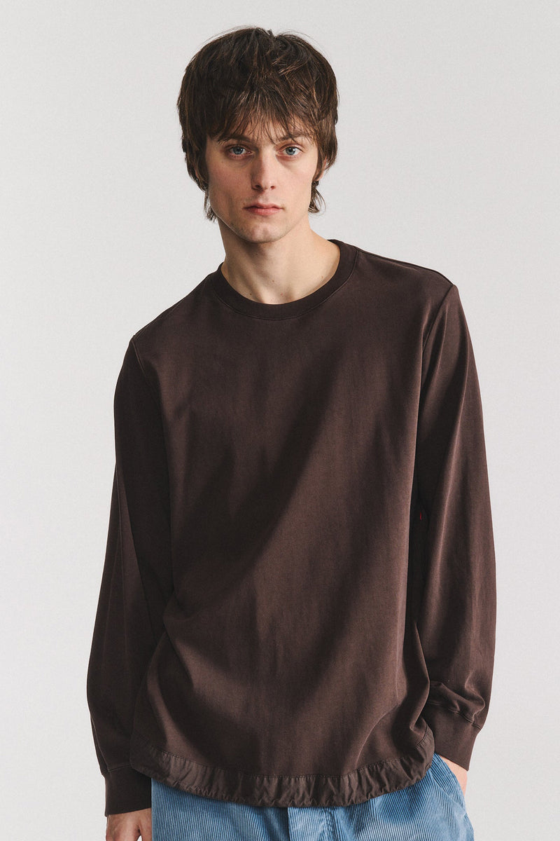 felix long sleeve t-shirt dark brown