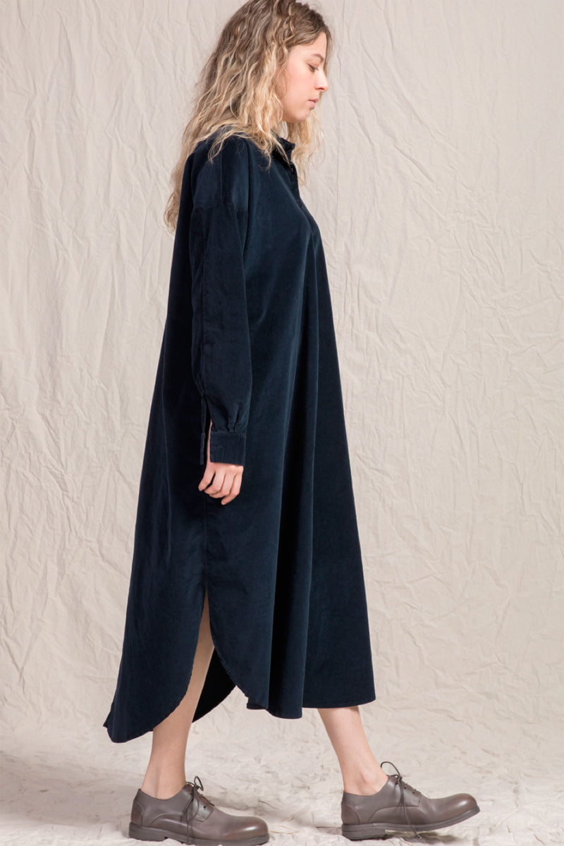 long shirt dress velvet ink
