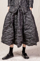 pleated long skirt tm anthracite