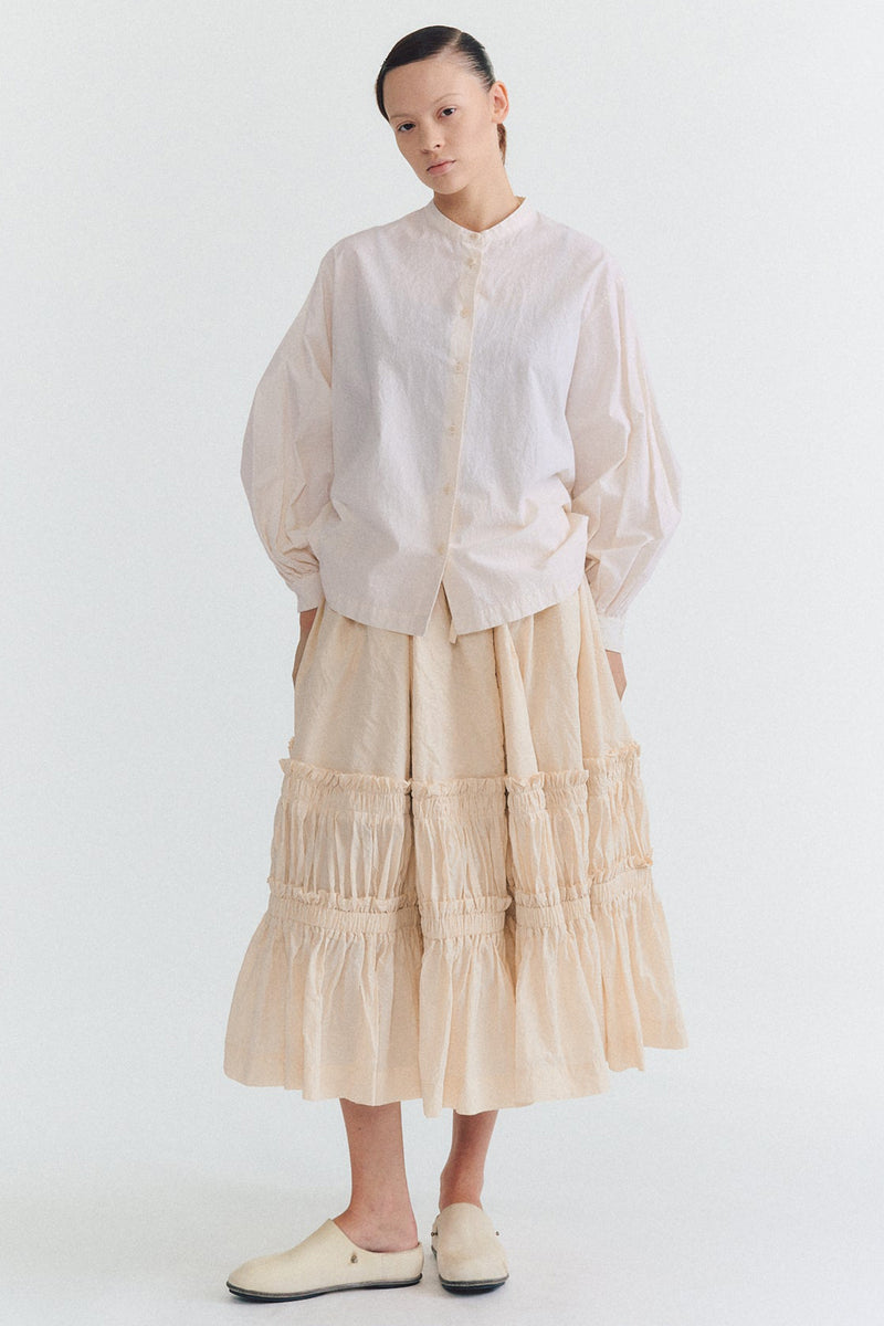 biggy grandad shirt h cotton natural