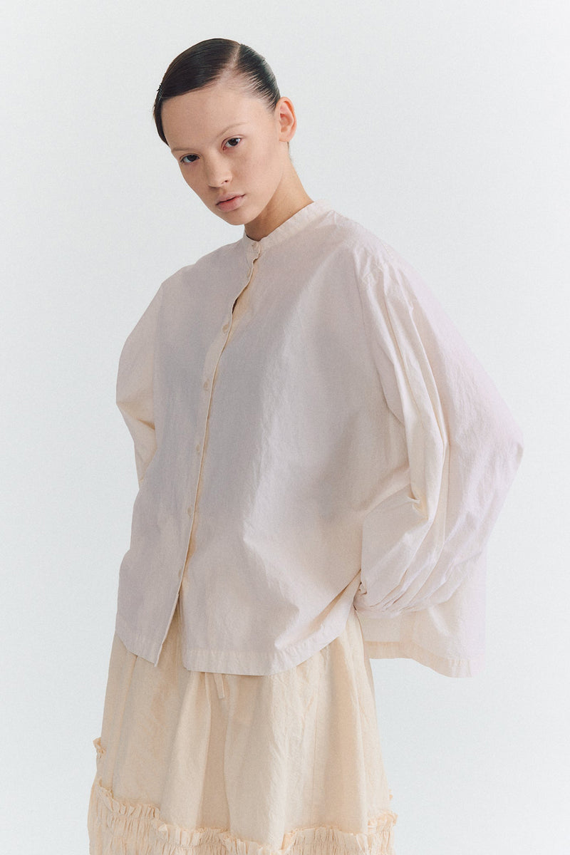 biggy grandad shirt h cotton natural