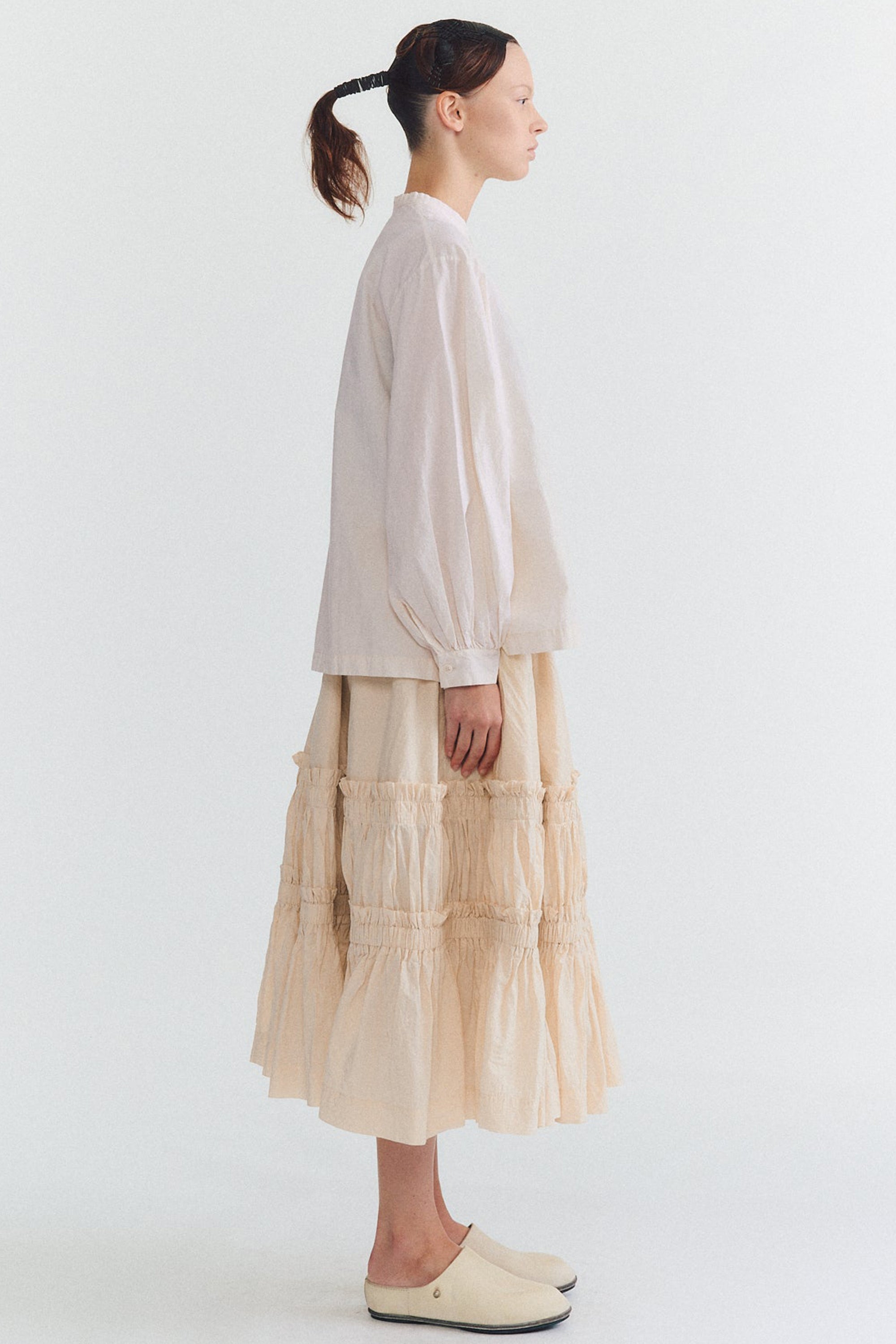 biggy grandad shirt h cotton natural