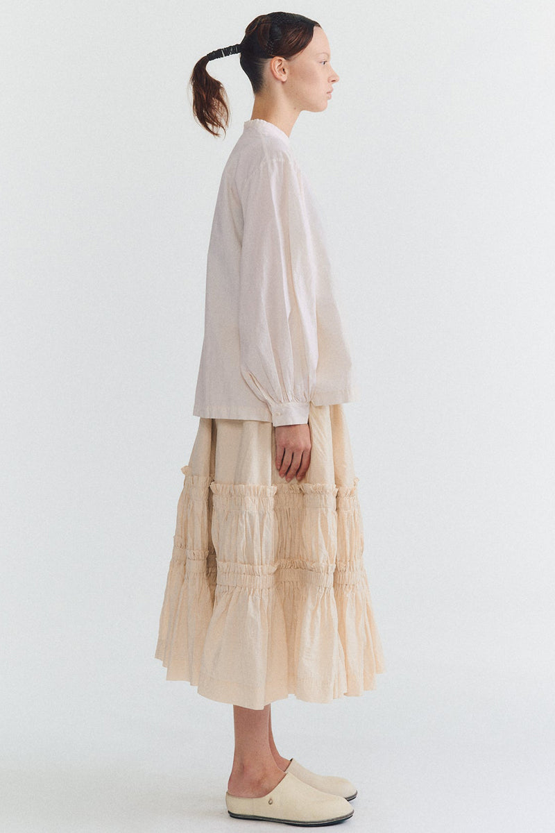 biggy grandad shirt h cotton natural