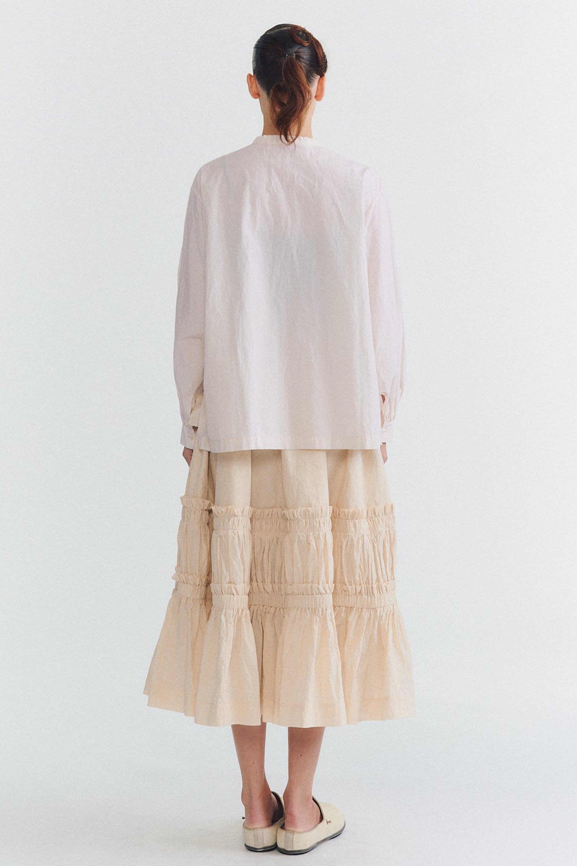 biggy grandad shirt h cotton natural