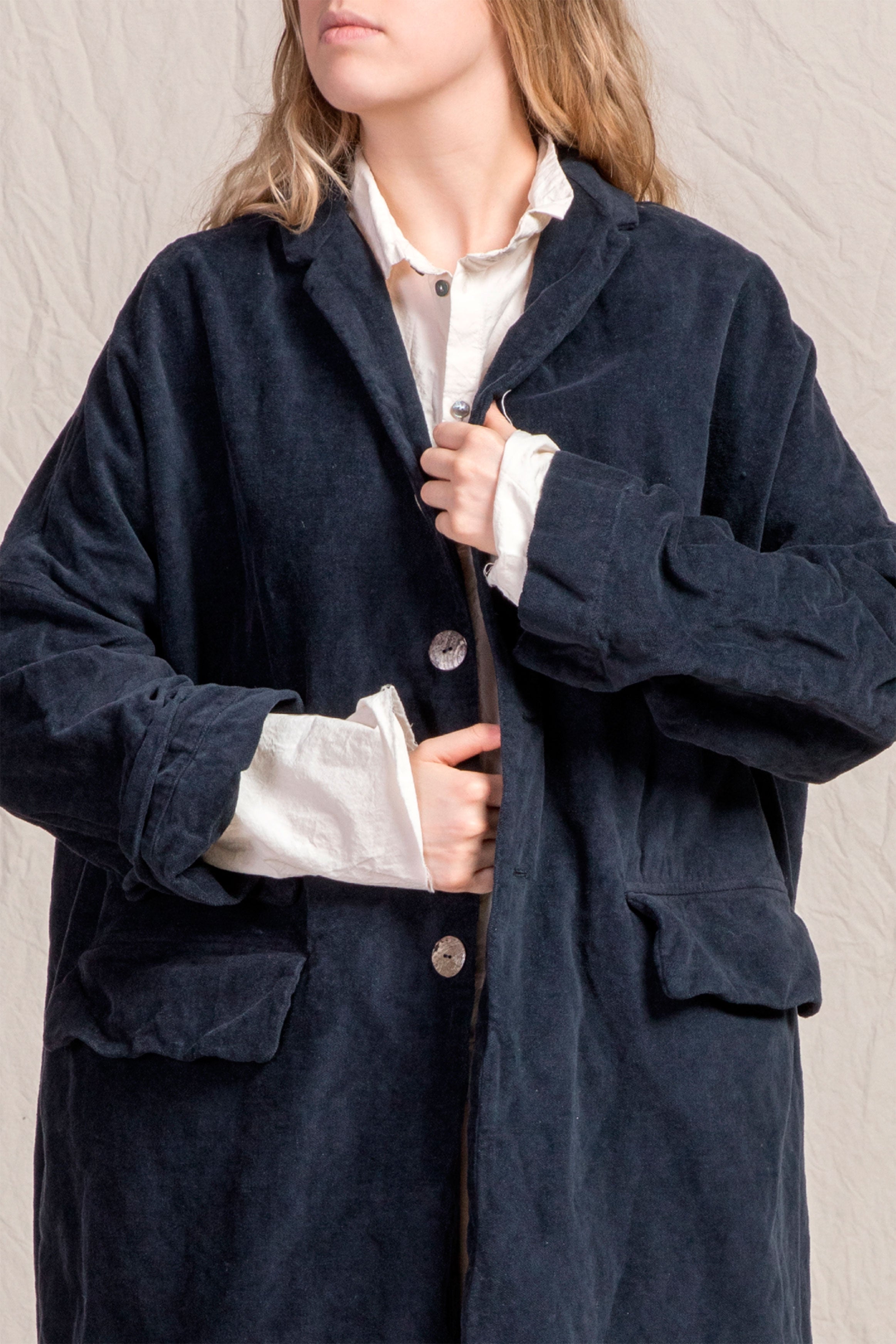 loose coat inox velvet ink