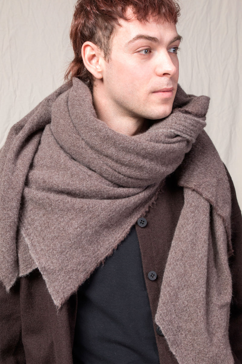 cashmere foulard ws marron glace