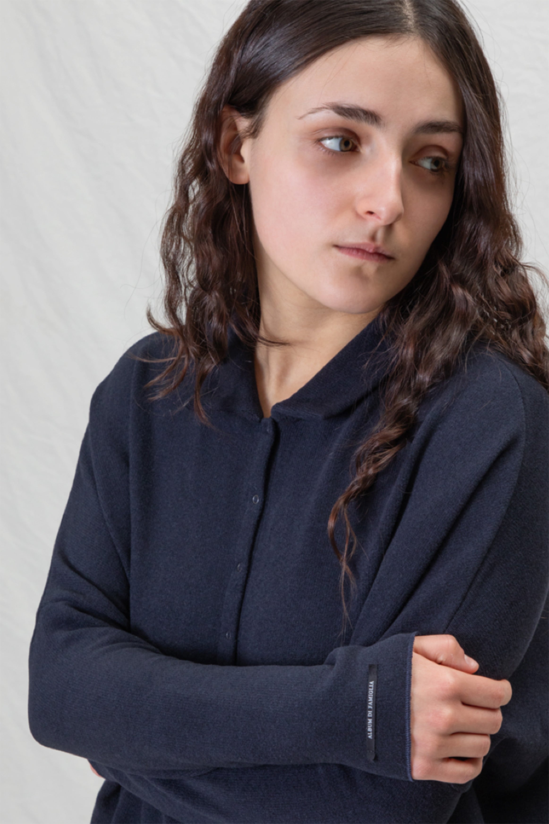 cardigan polo aperta jp navy