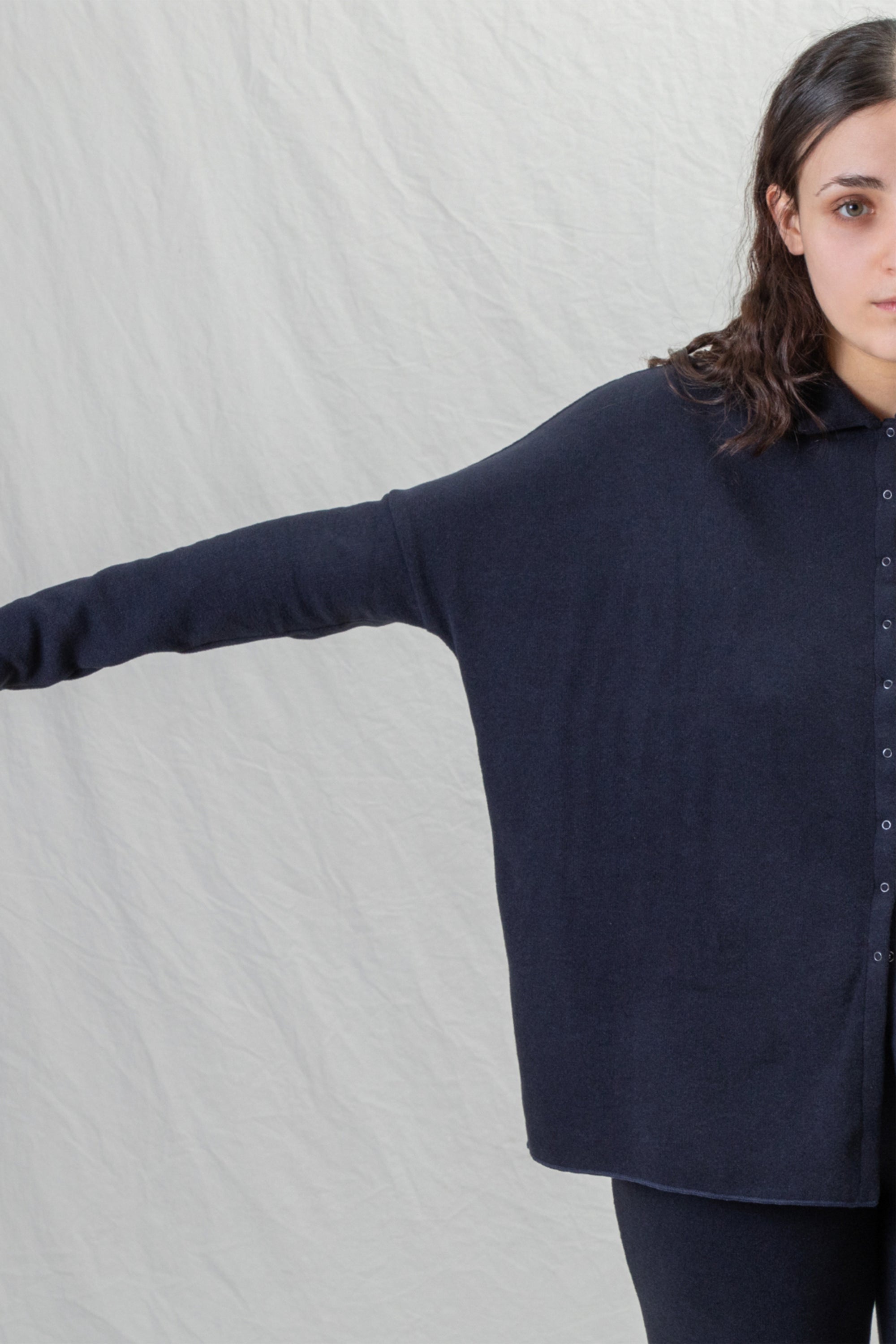 cardigan polo aperta jp navy