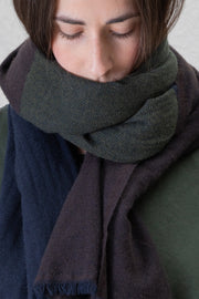 ws cashmere silk scarf forest