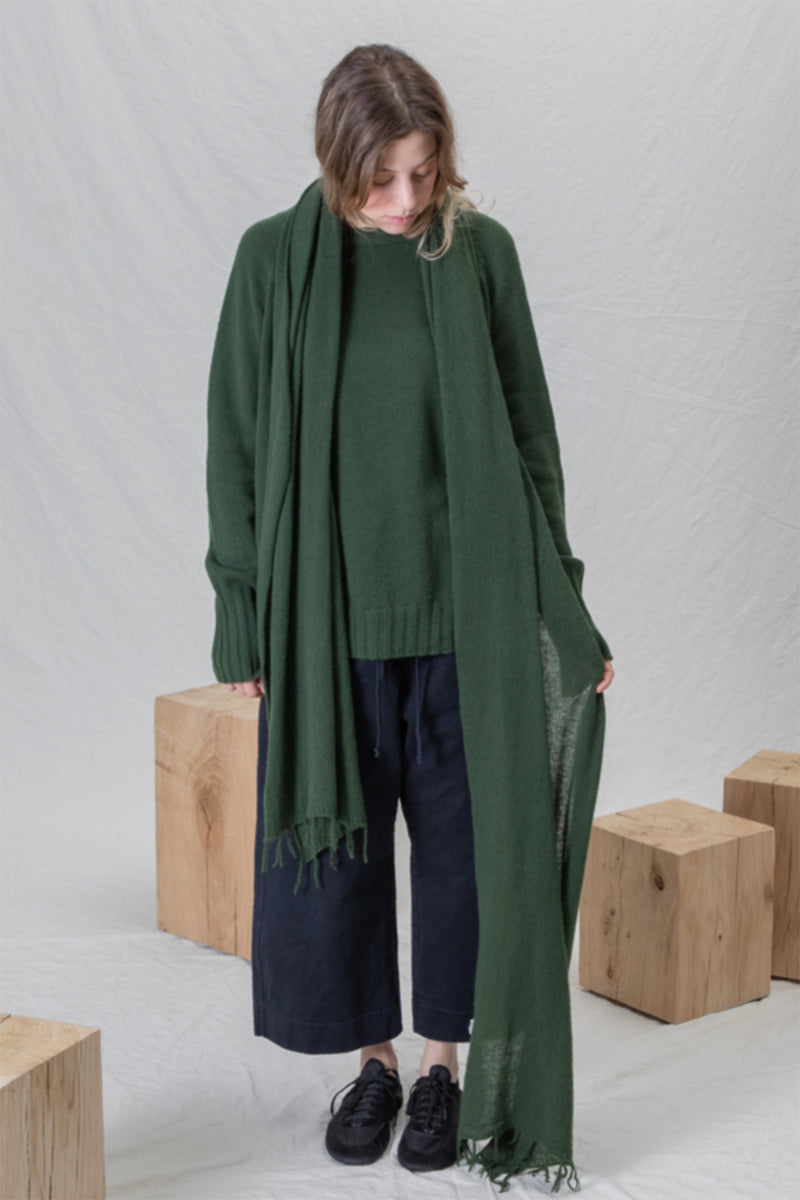 scarf sciarpa frange ws cashmere forest