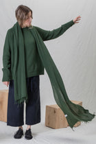 scarf sciarpa frange ws cashmere forest