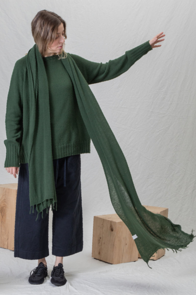 scarf sciarpa frange ws cashmere forest