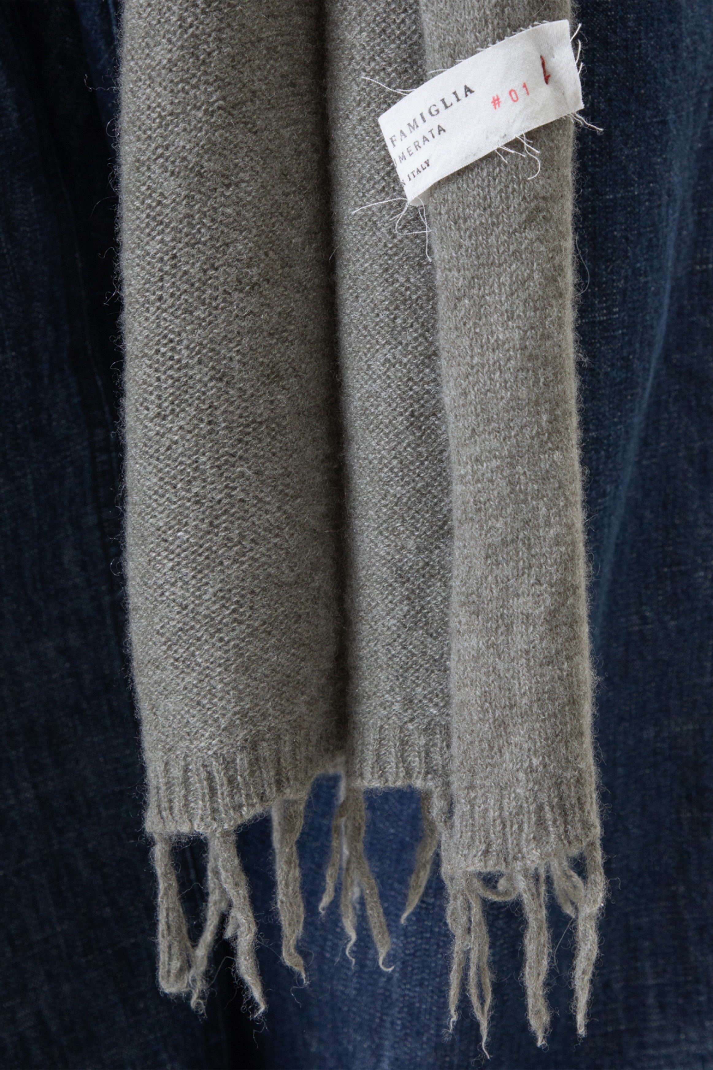 scarf sciarpa frange ws cashmere taupe