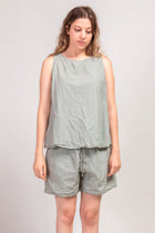 sleeveless top tc white