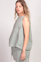 sleeveless top tc white