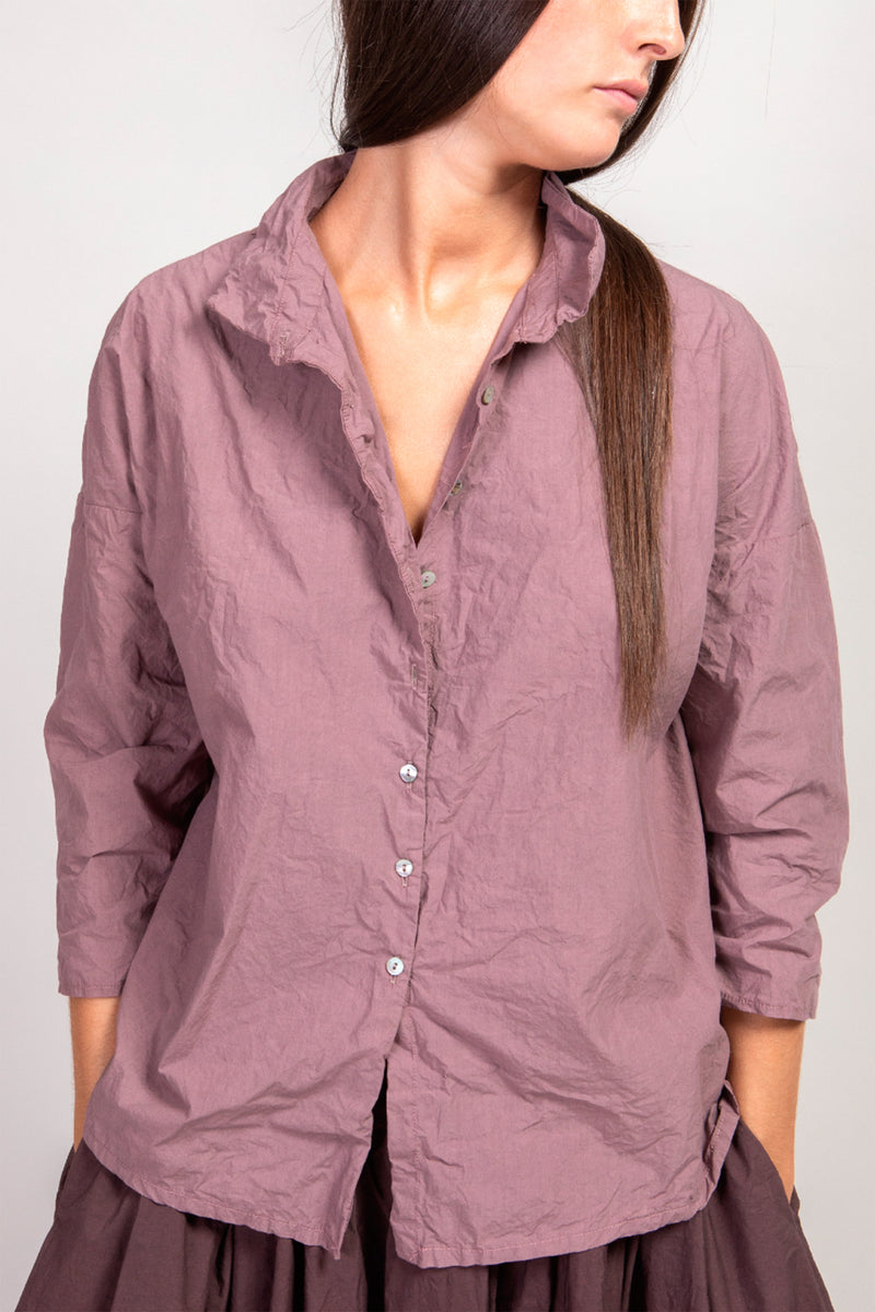 short collar shirt tc mauve