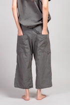 wide & short trousers tc black