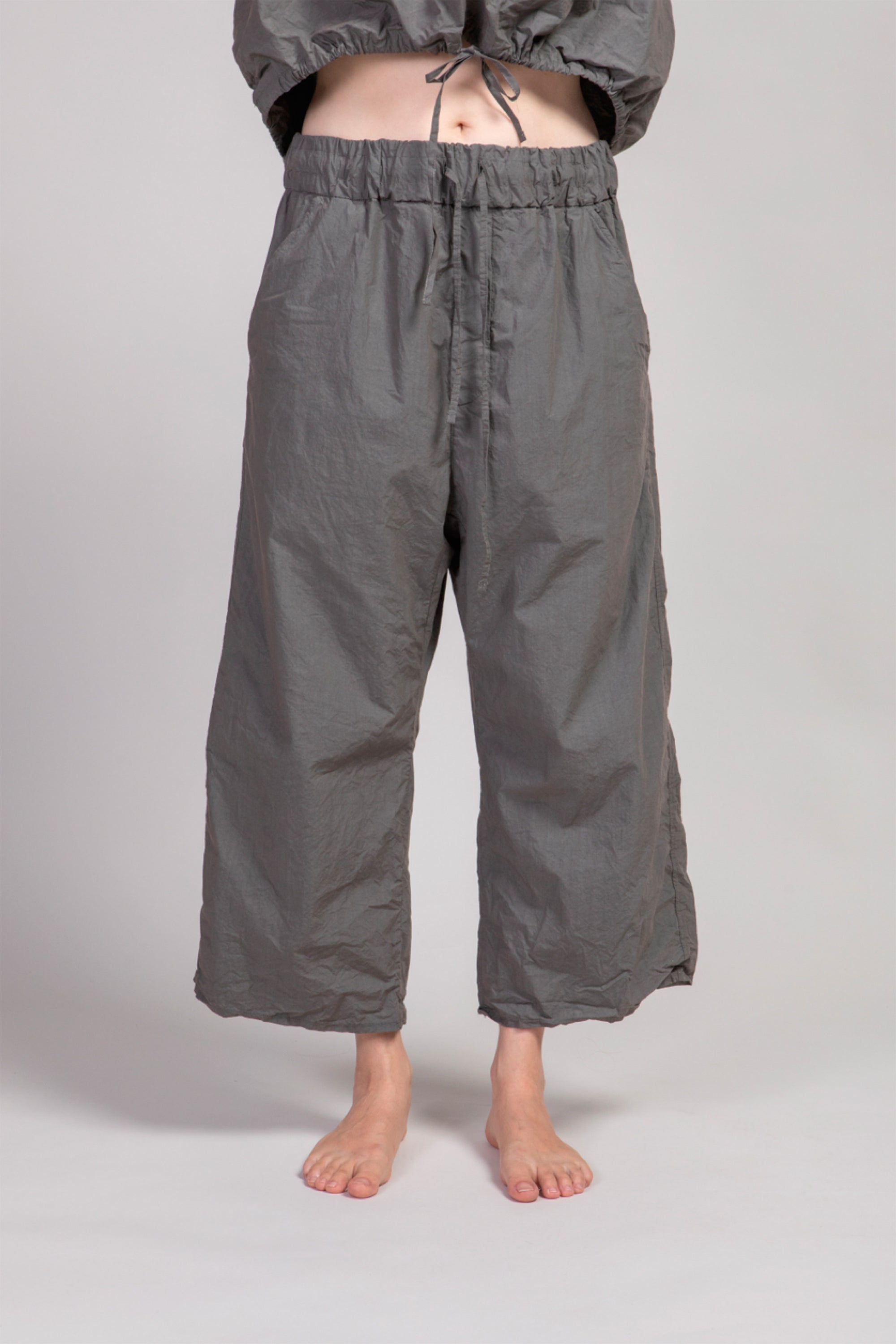 wide & short trousers tc black