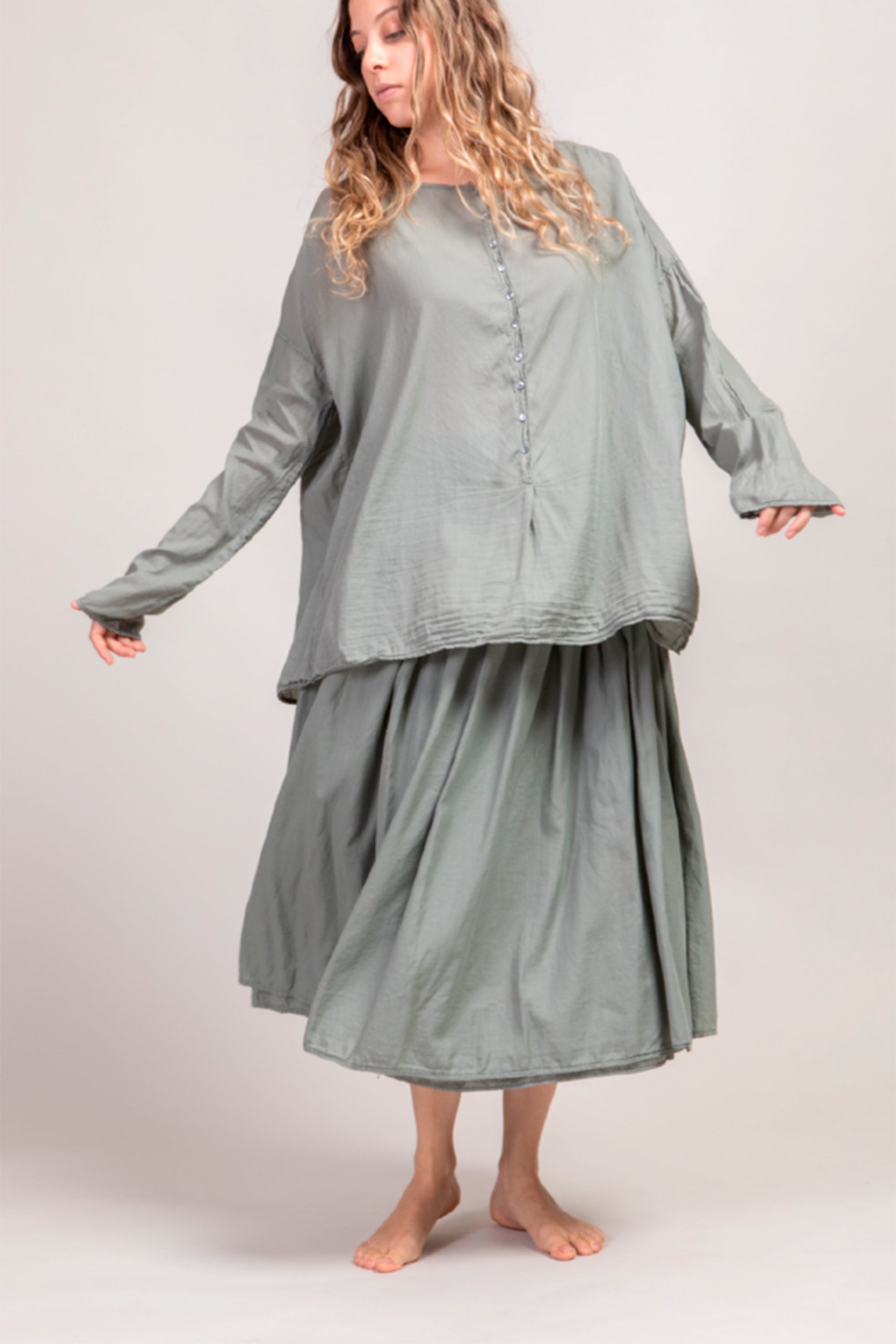 double layered skirt tl sage